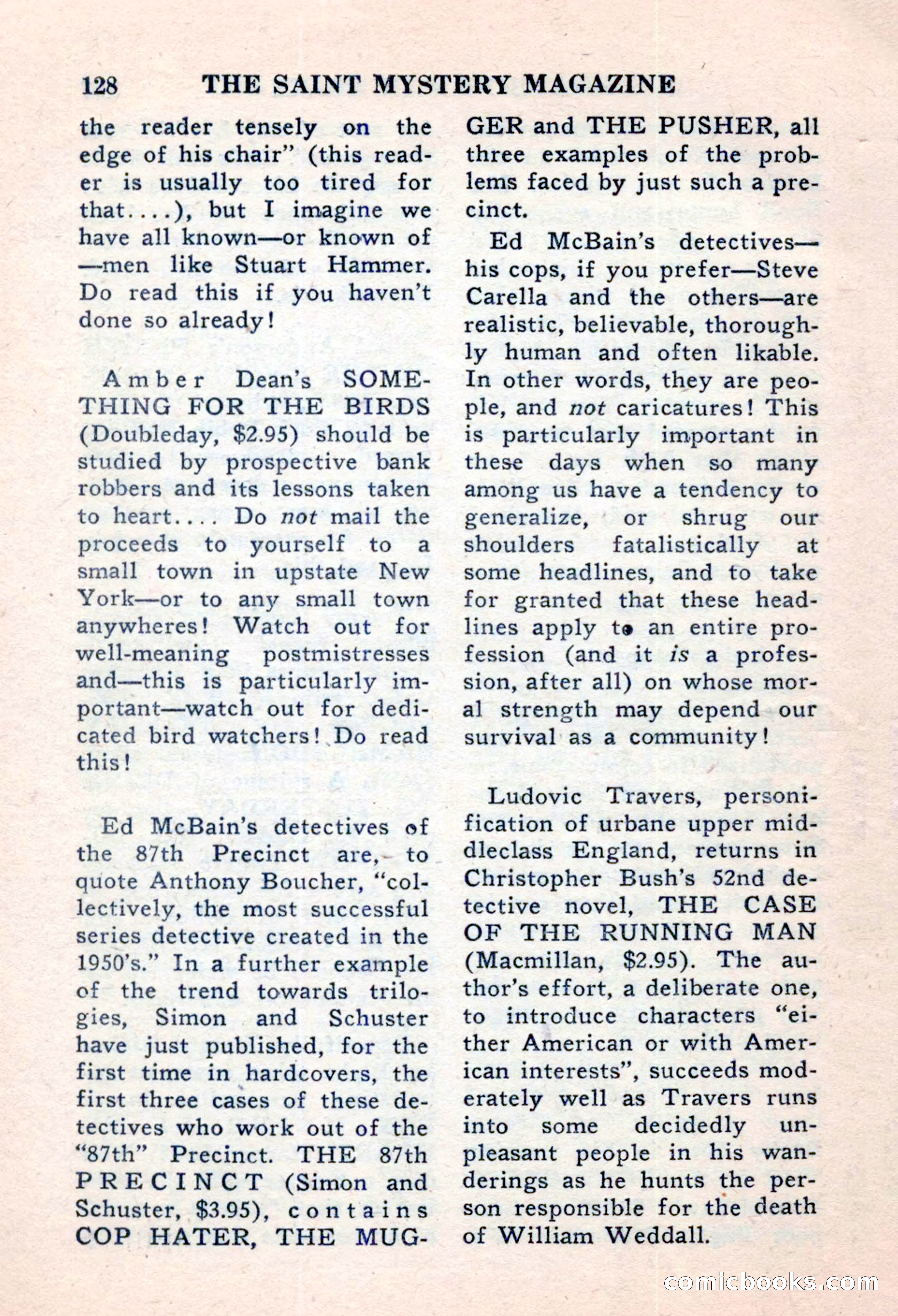 The Saint Mystery Magazine, November 1959 — page 130 of 132