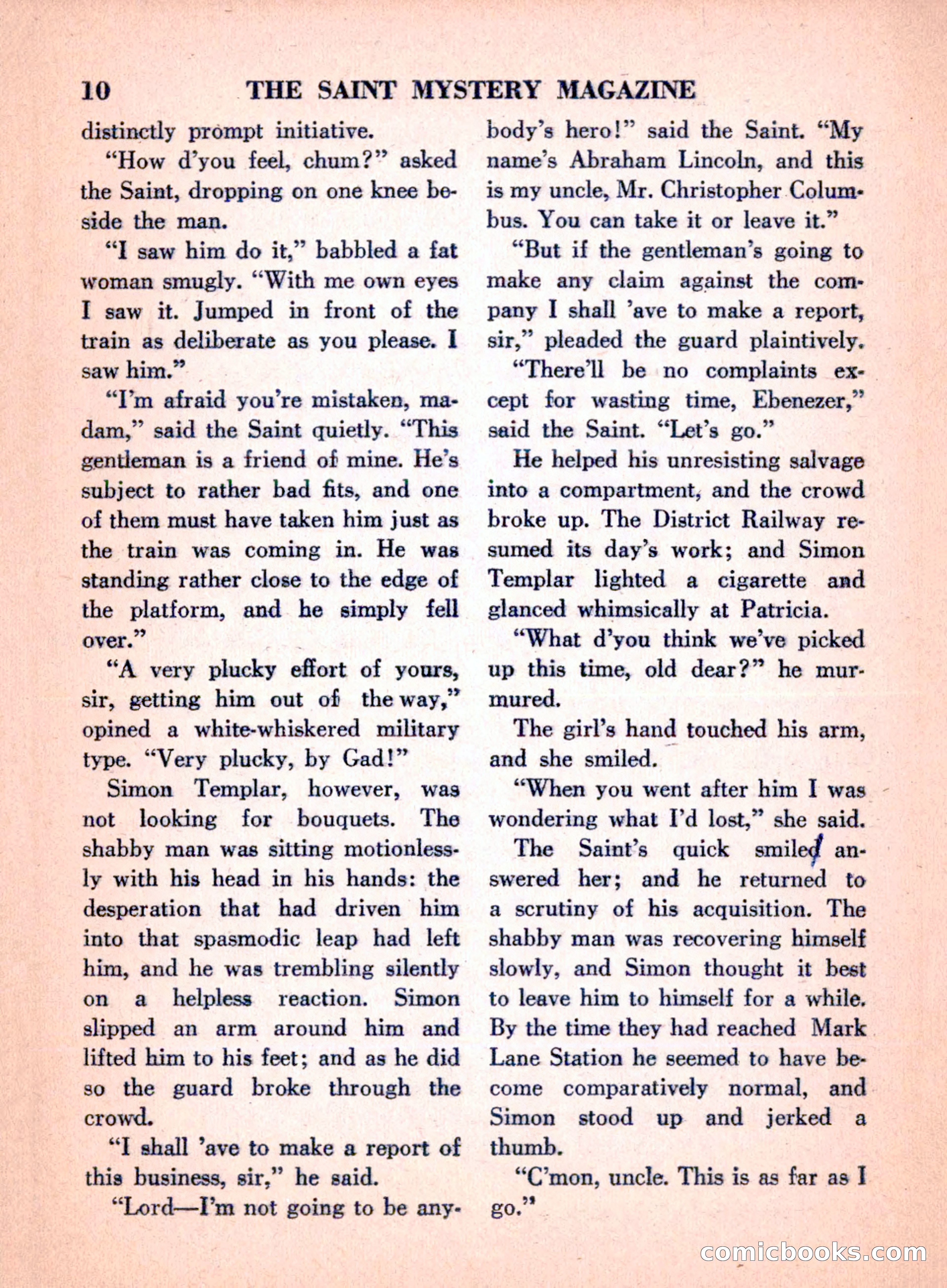 The Saint Mystery Magazine, April 1960 — page 12 of 132