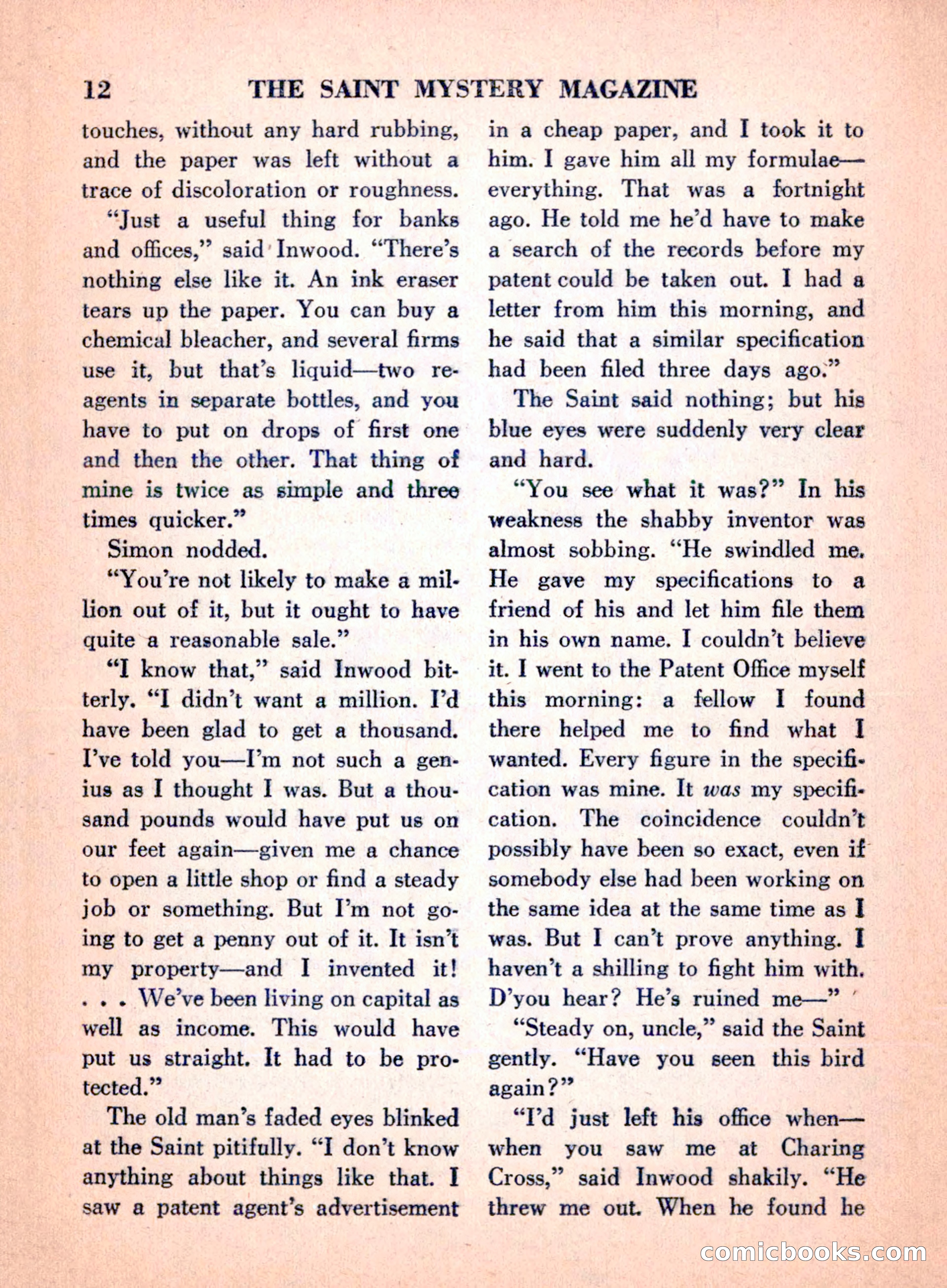 The Saint Mystery Magazine, April 1960 — page 14 of 132