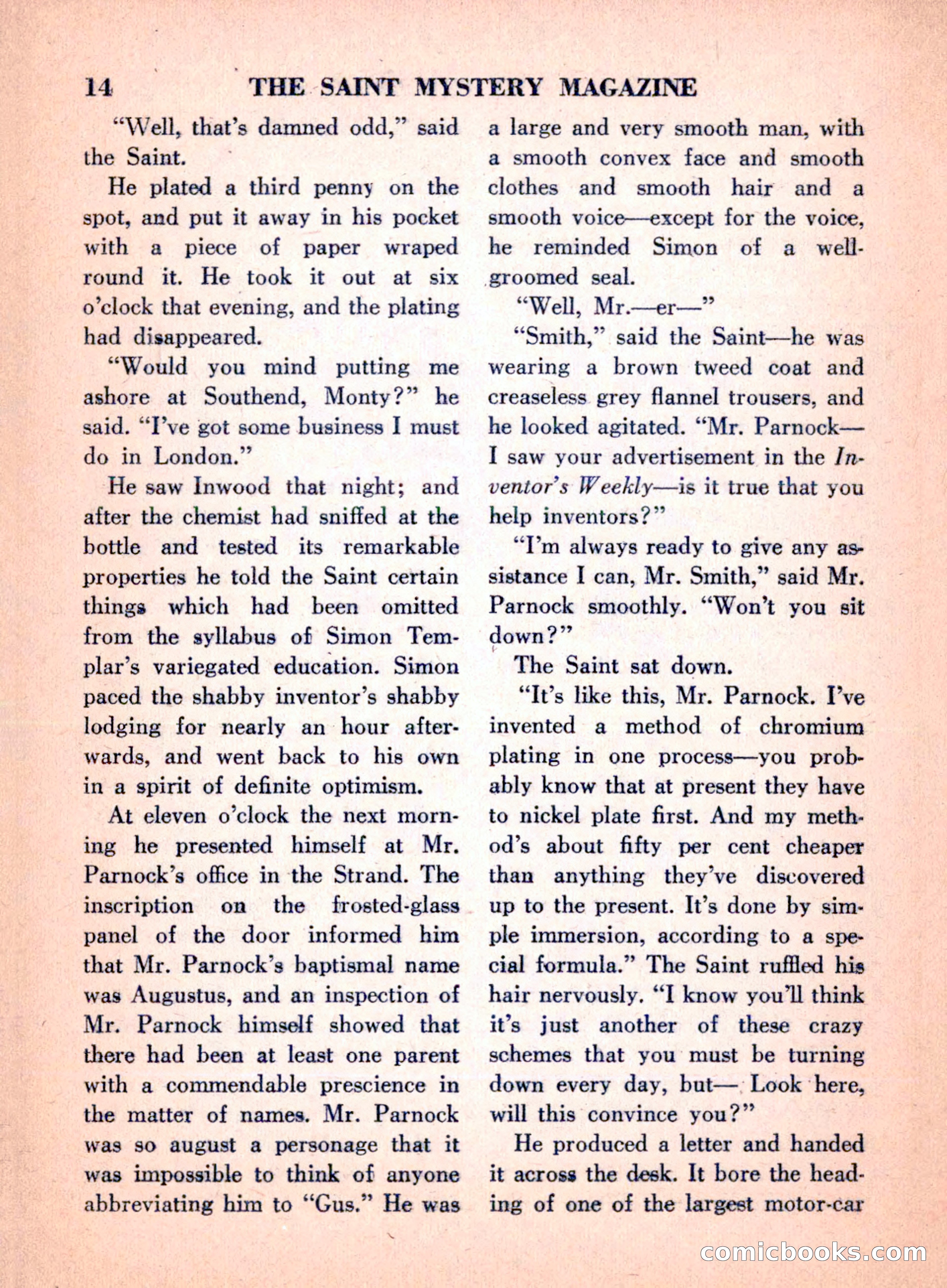 The Saint Mystery Magazine, April 1960 — page 16 of 132