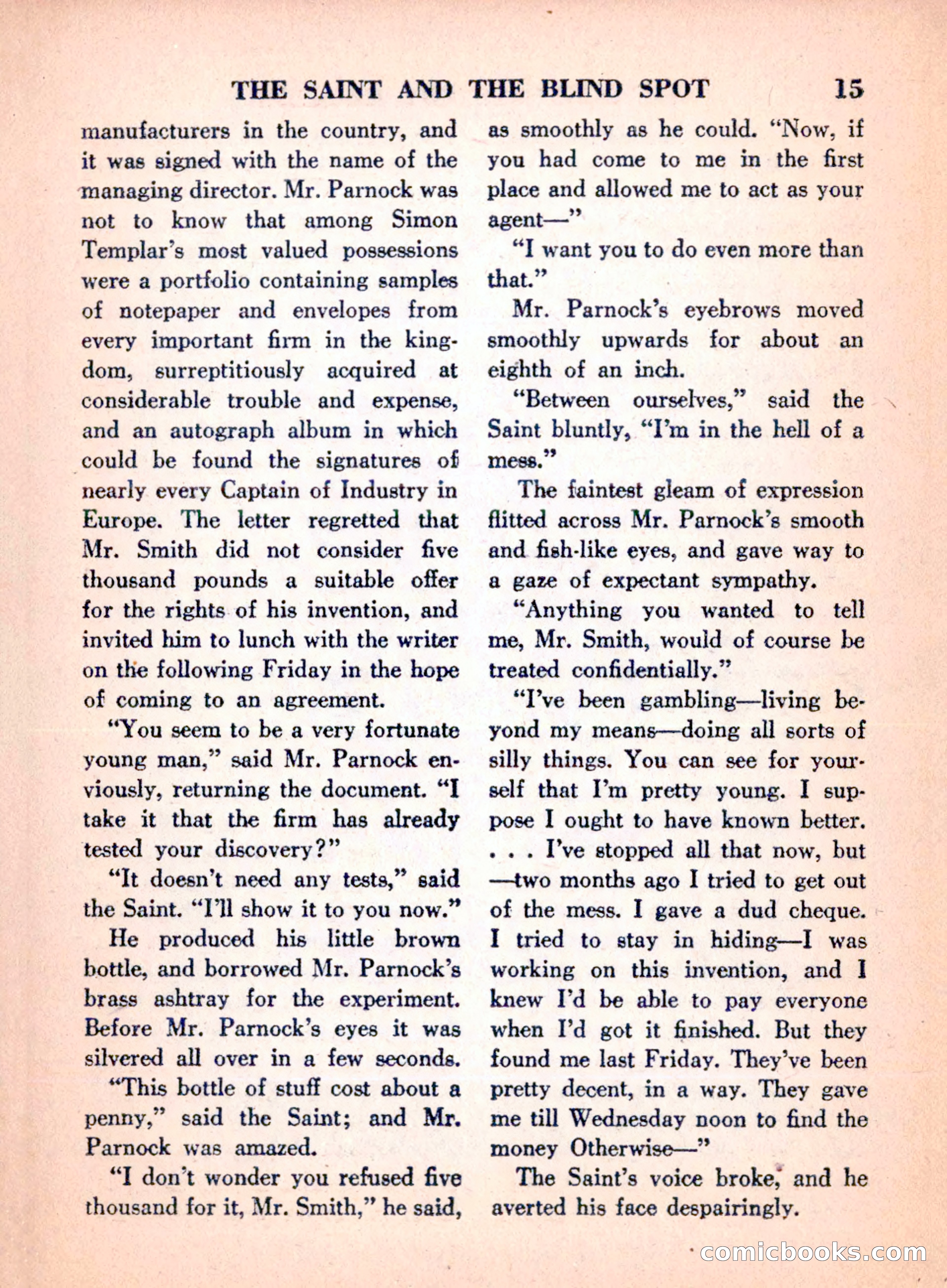 The Saint Mystery Magazine, April 1960 — page 17 of 132