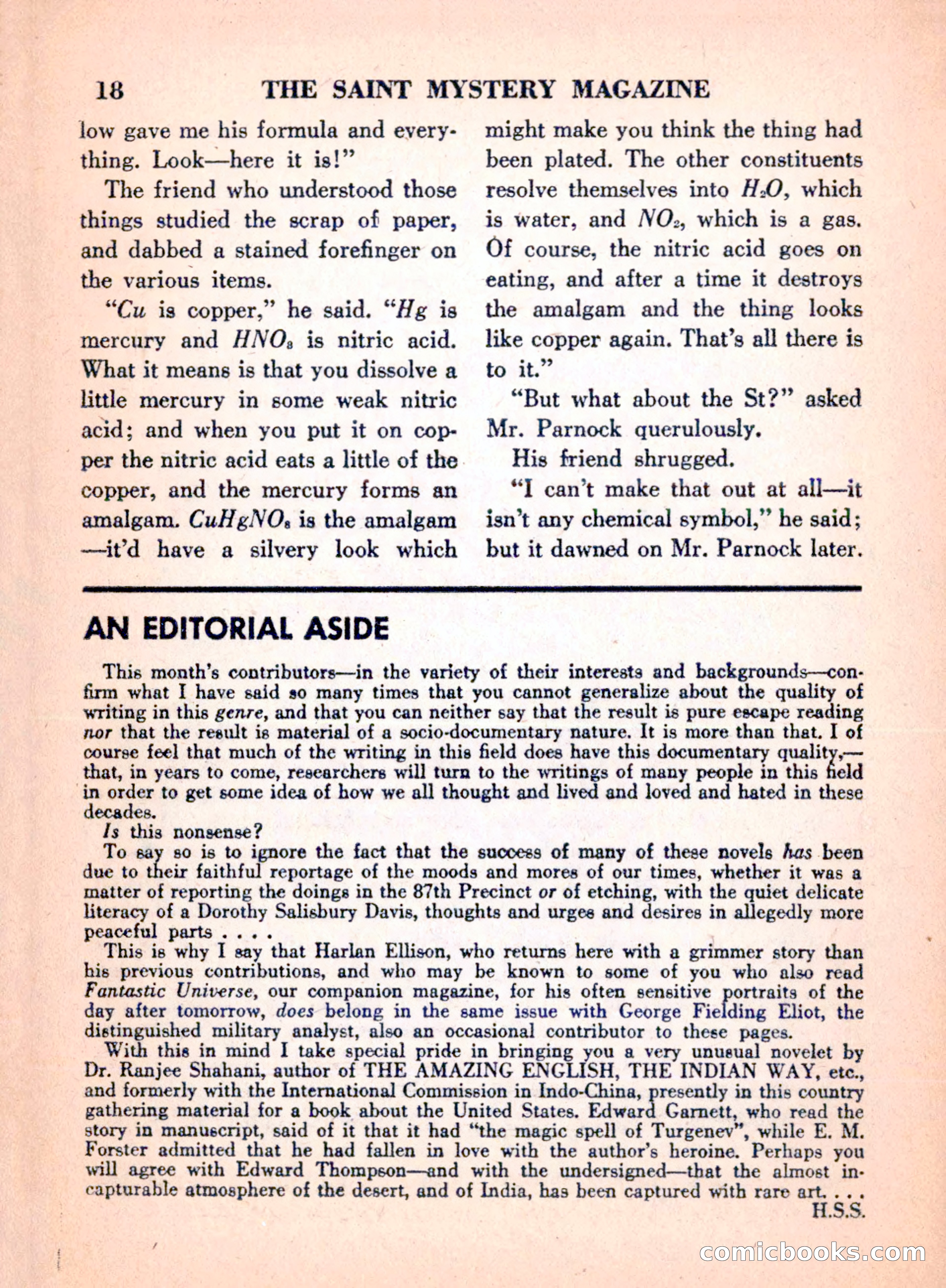 The Saint Mystery Magazine, April 1960 — page 20 of 132