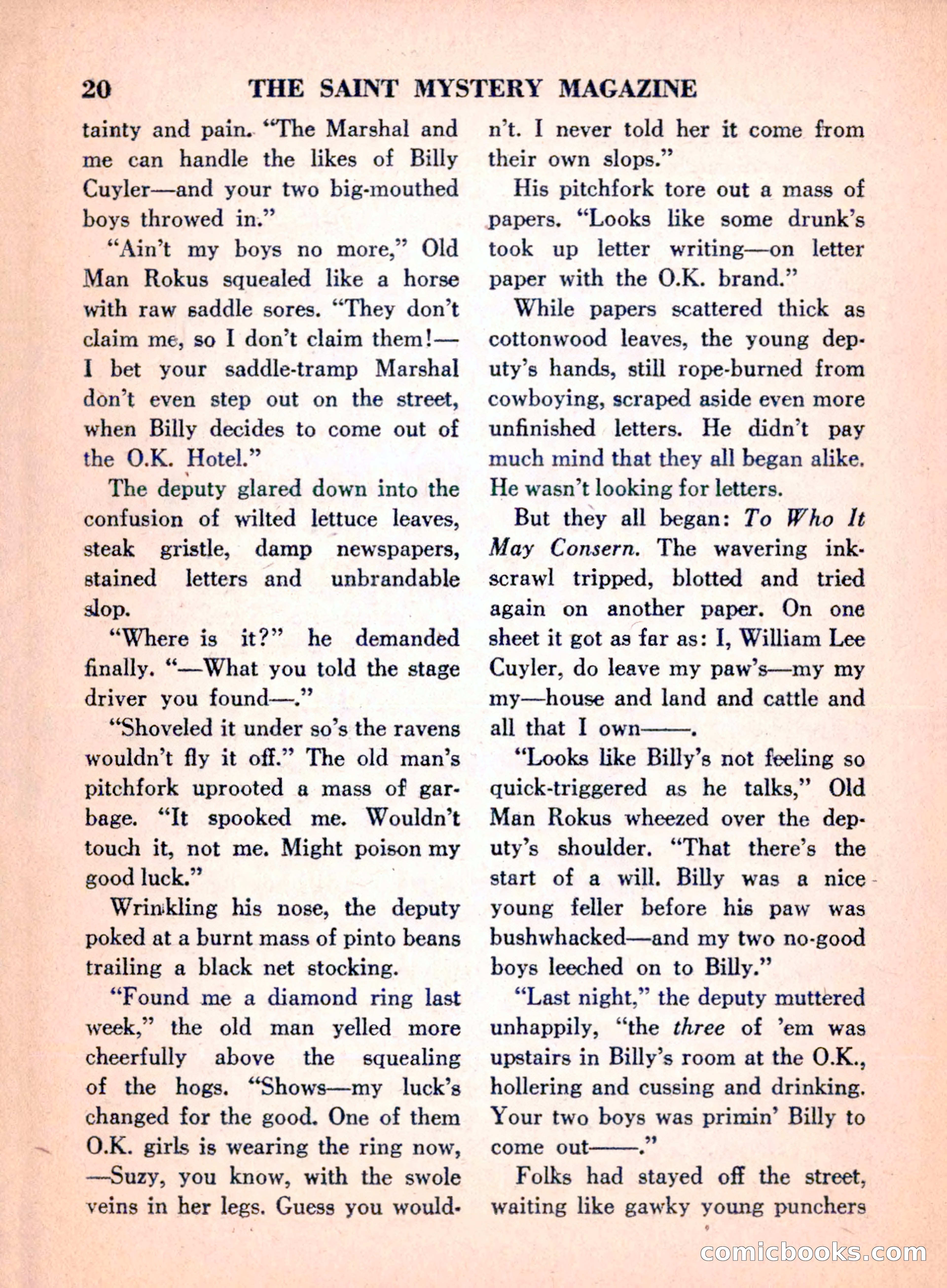 The Saint Mystery Magazine, April 1960 — page 22 of 132