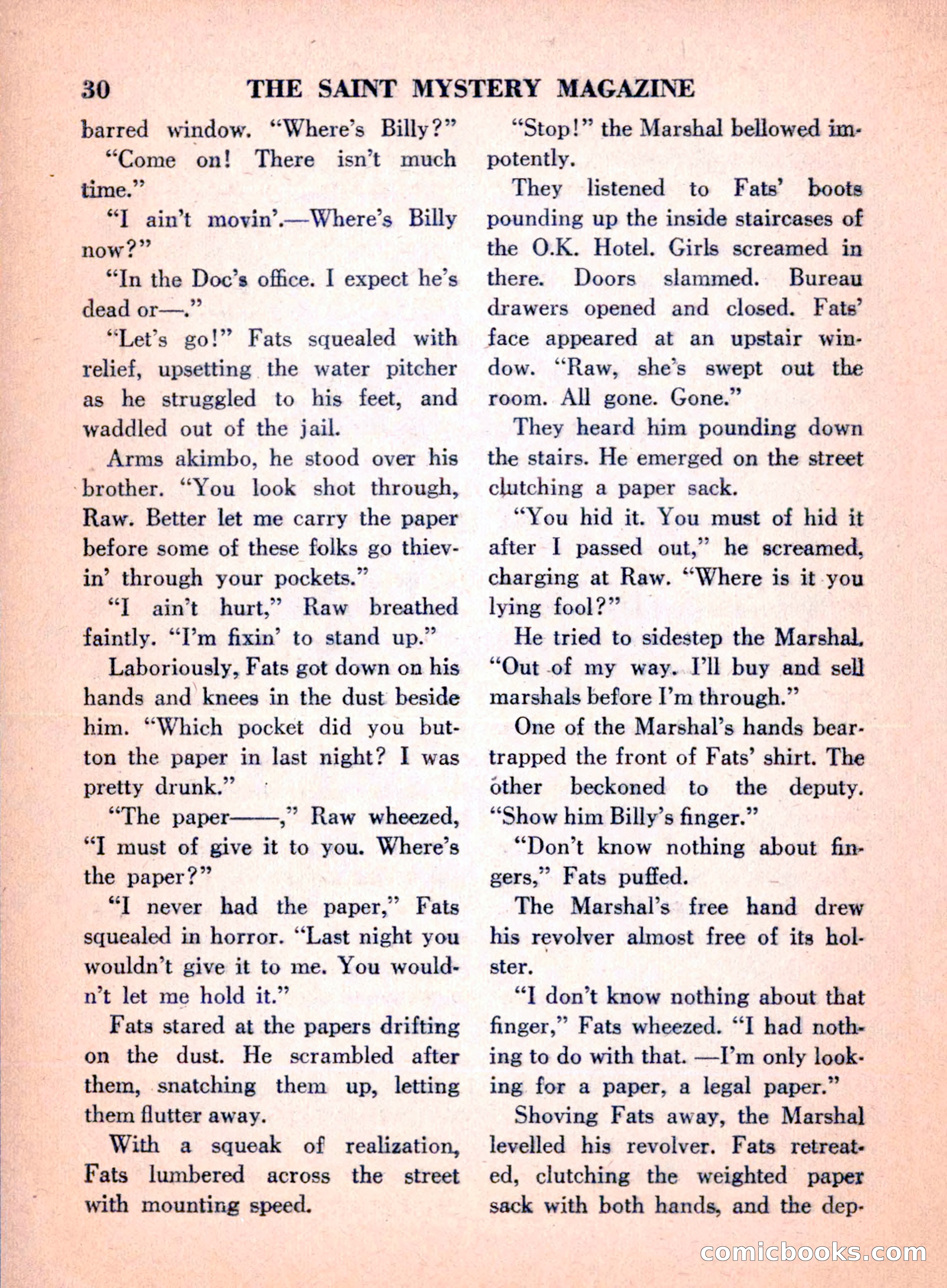 The Saint Mystery Magazine, April 1960 — page 32 of 132