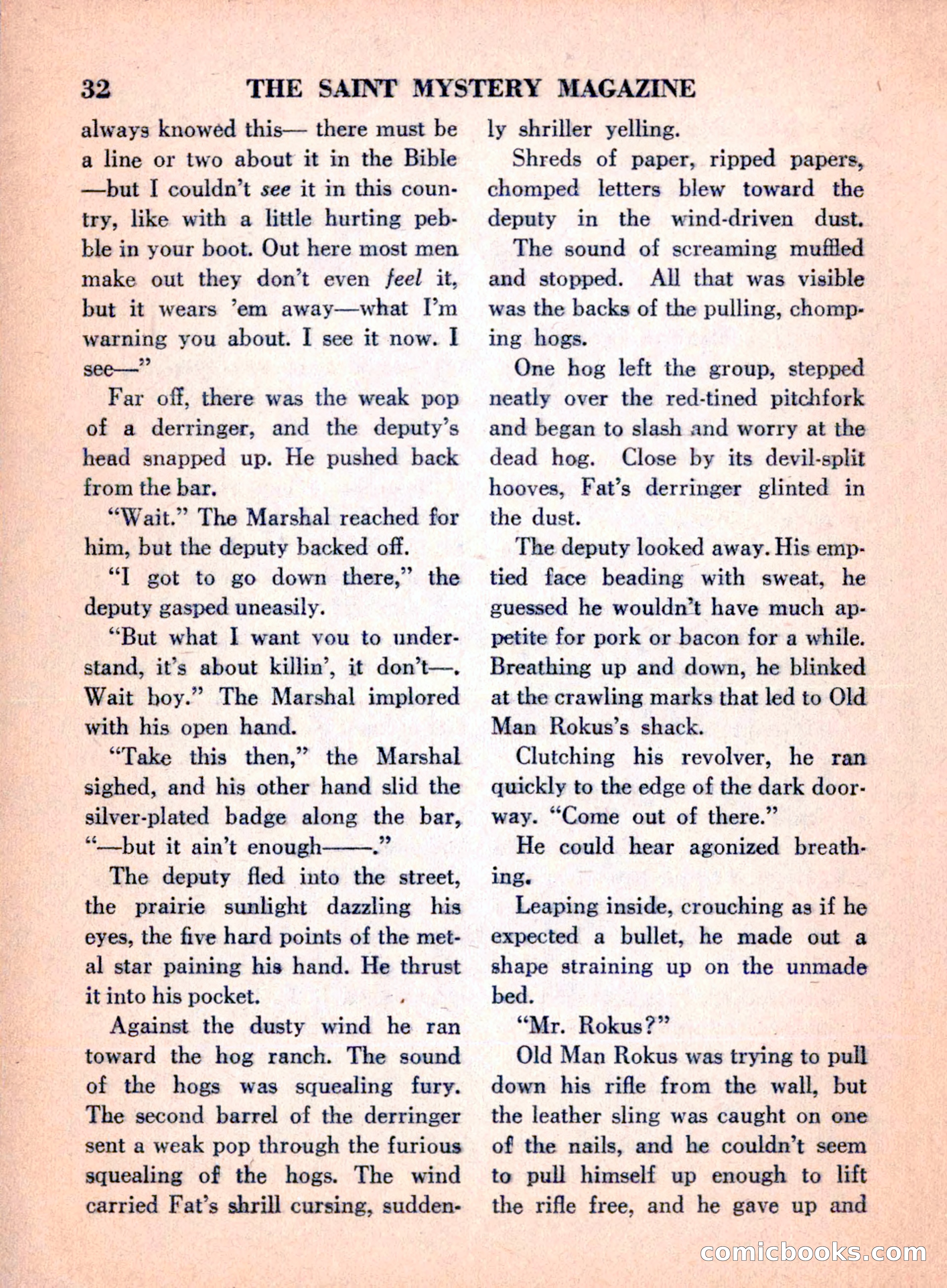 The Saint Mystery Magazine, April 1960 — page 34 of 132