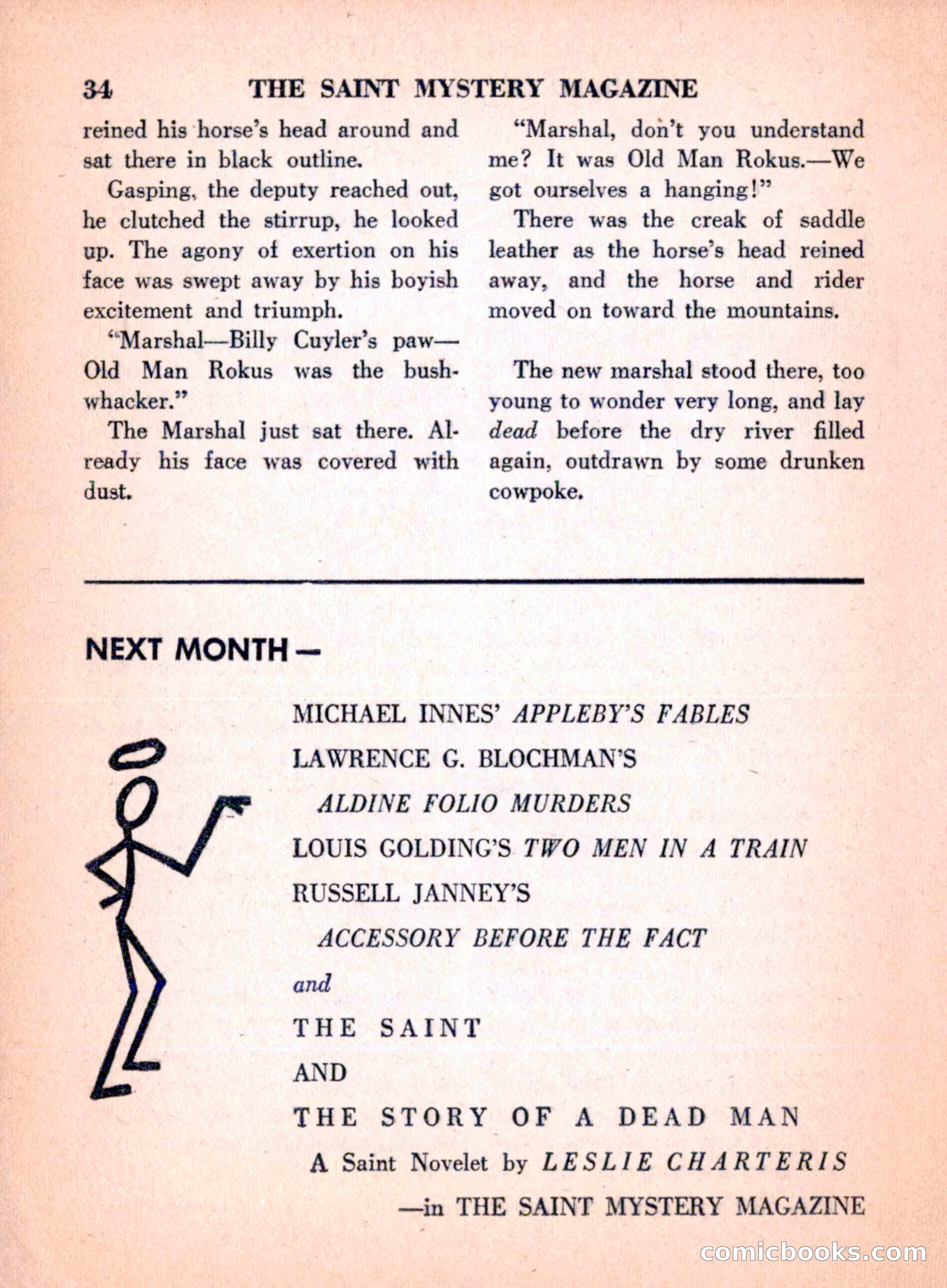 The Saint Mystery Magazine, April 1960 — page 36 of 132