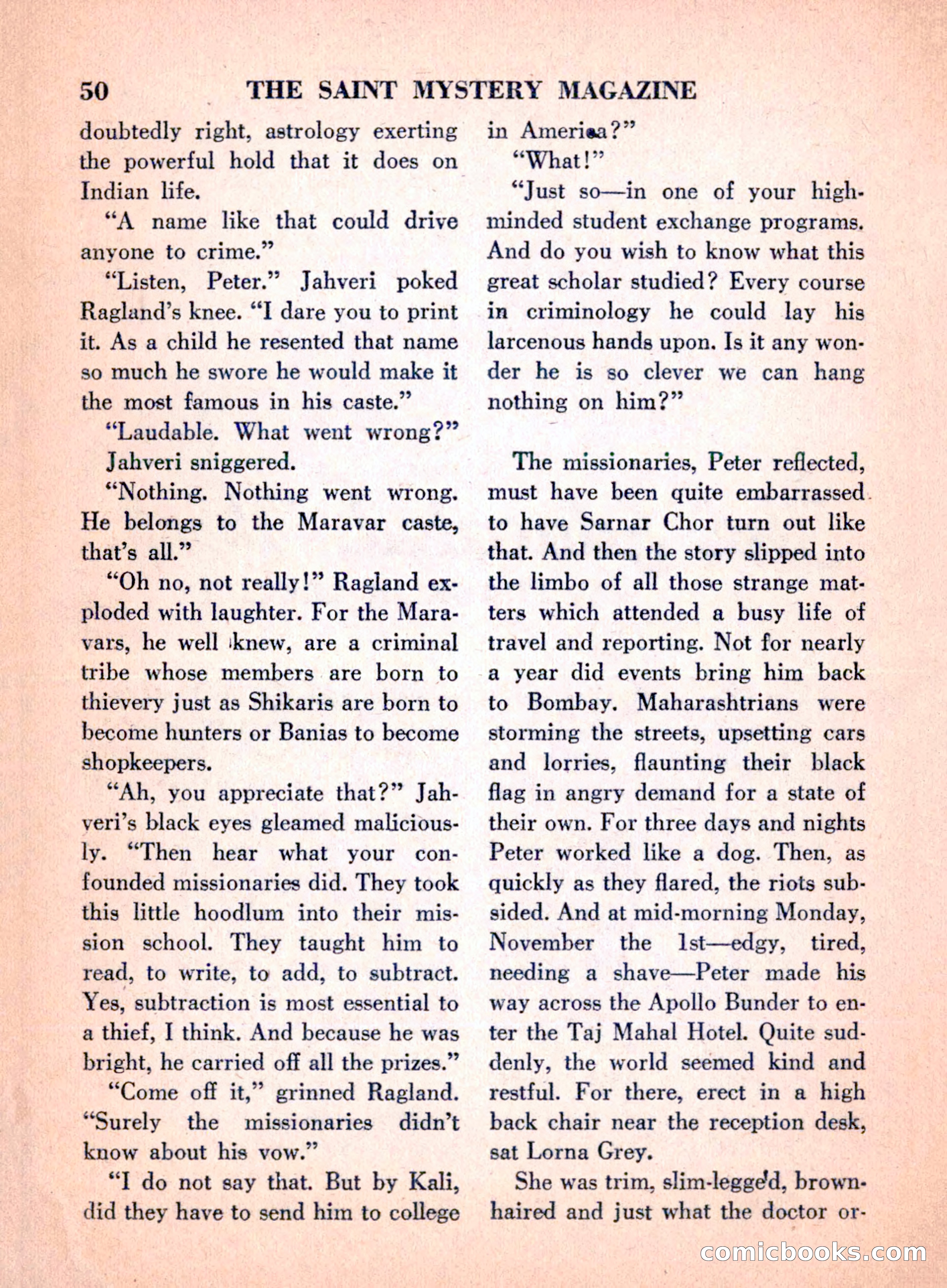 The Saint Mystery Magazine, April 1960 — page 52 of 132