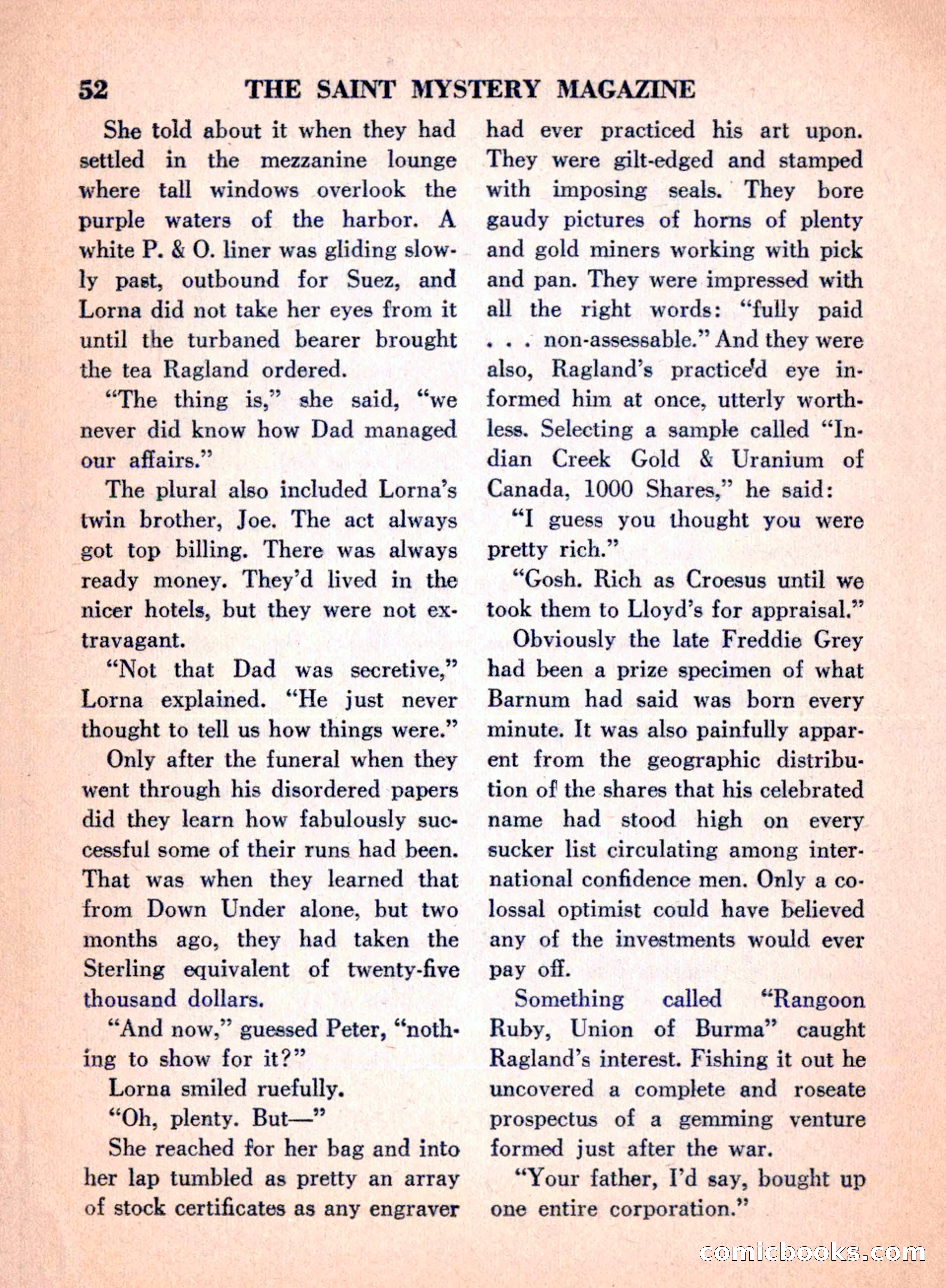 The Saint Mystery Magazine, April 1960 — page 54 of 132
