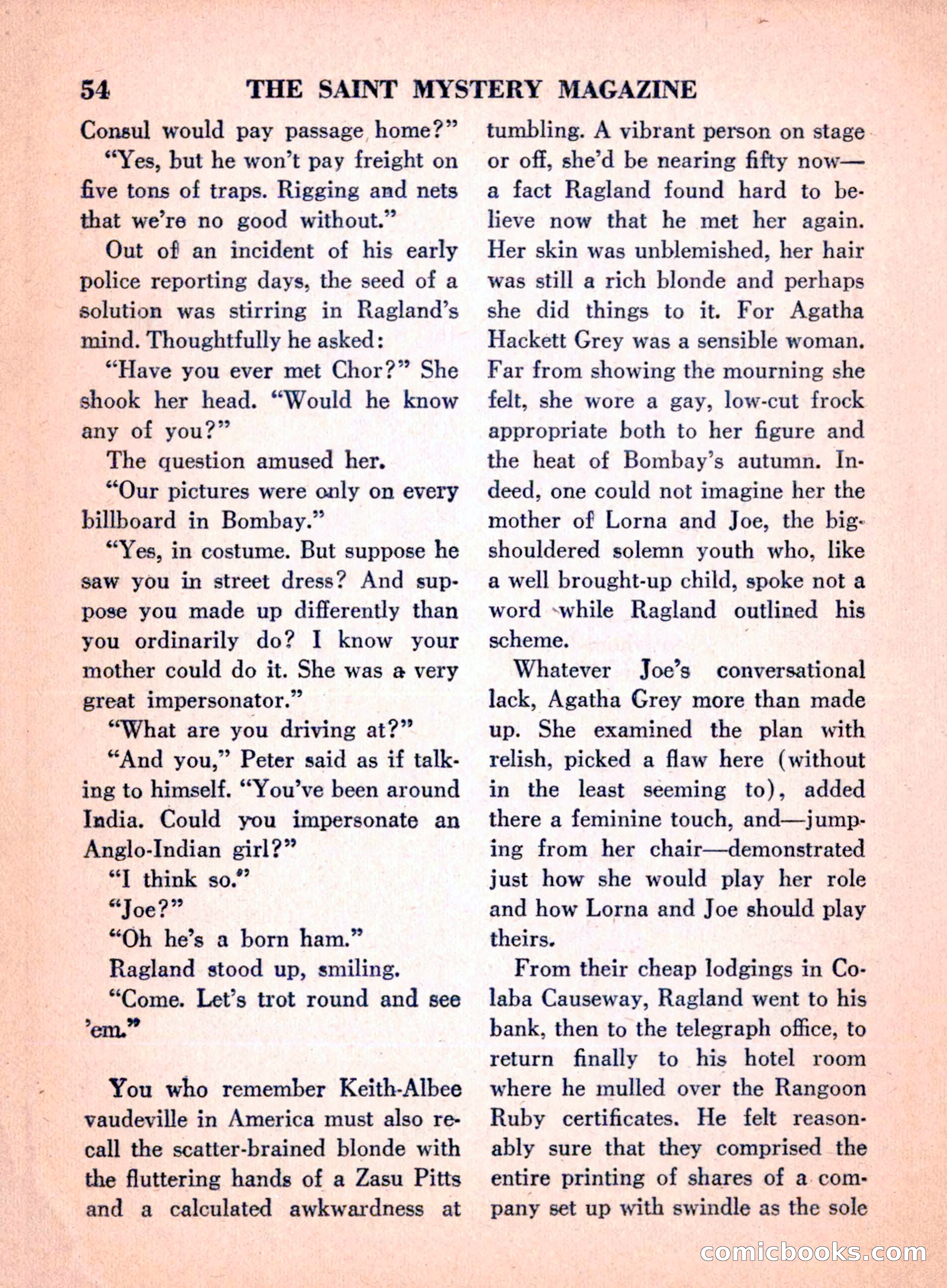 The Saint Mystery Magazine, April 1960 — page 56 of 132