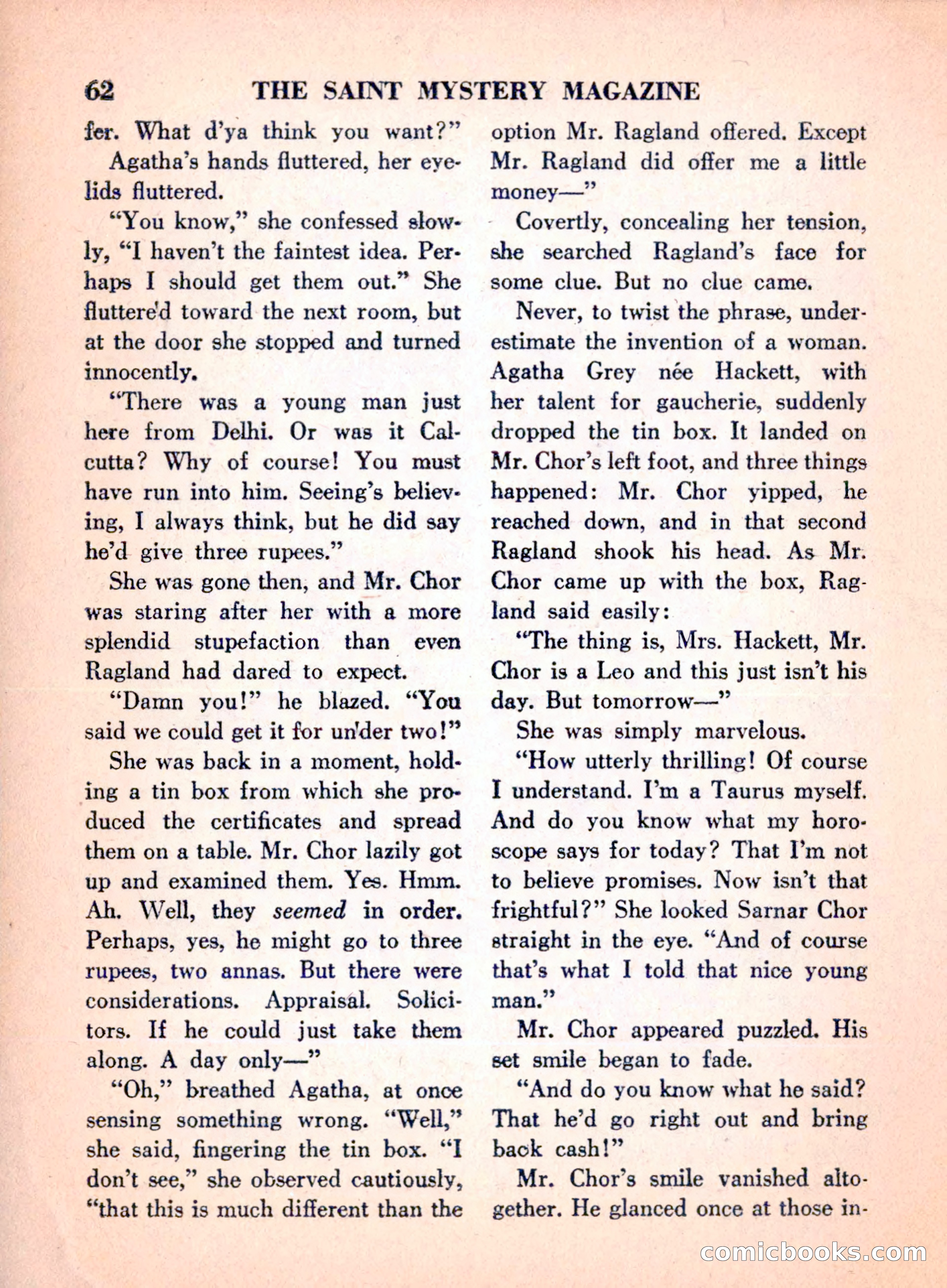 The Saint Mystery Magazine, April 1960 — page 64 of 132