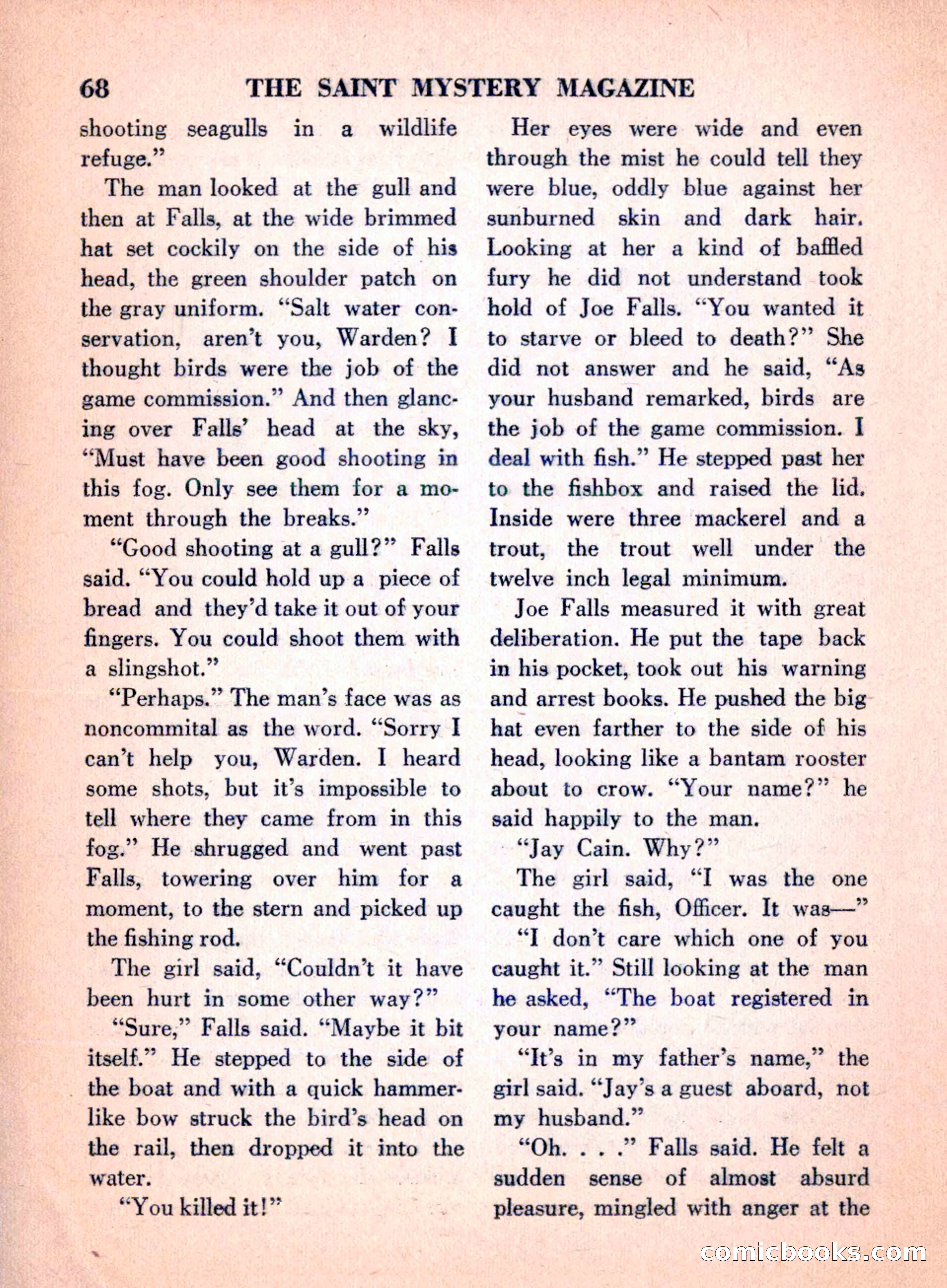 The Saint Mystery Magazine, April 1960 — page 70 of 132