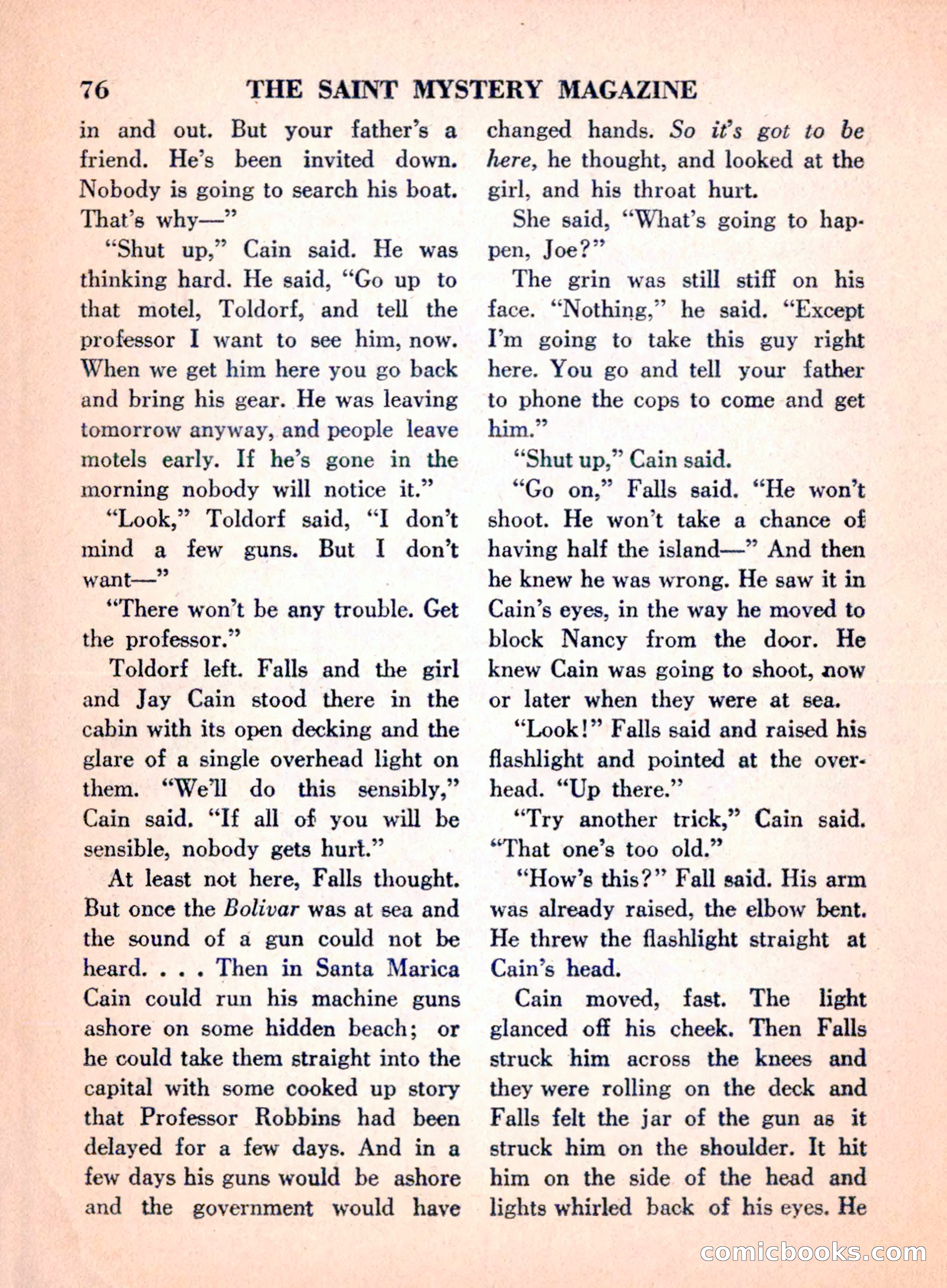 The Saint Mystery Magazine, April 1960 — page 78 of 132
