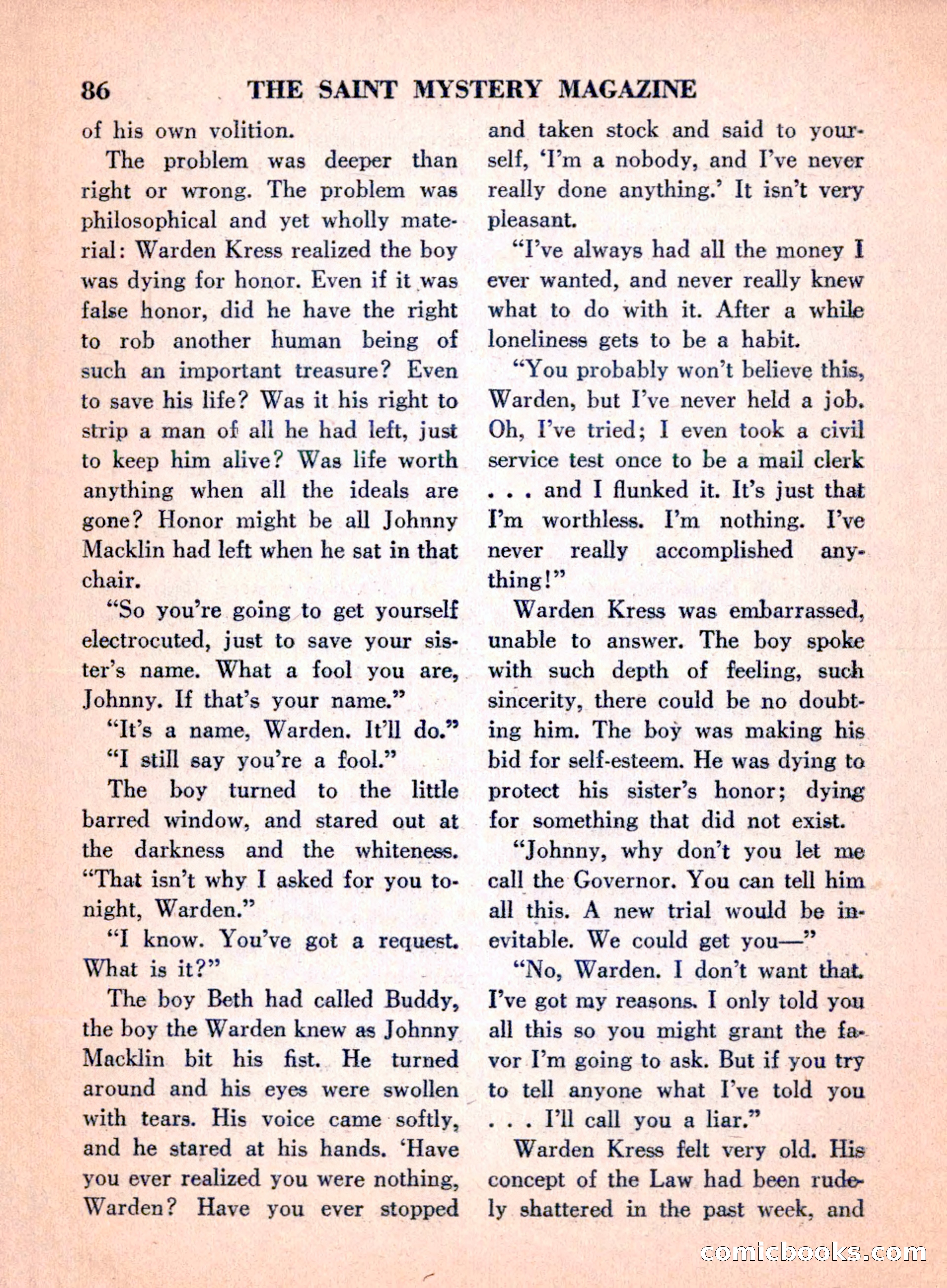 The Saint Mystery Magazine, April 1960 — page 88 of 132