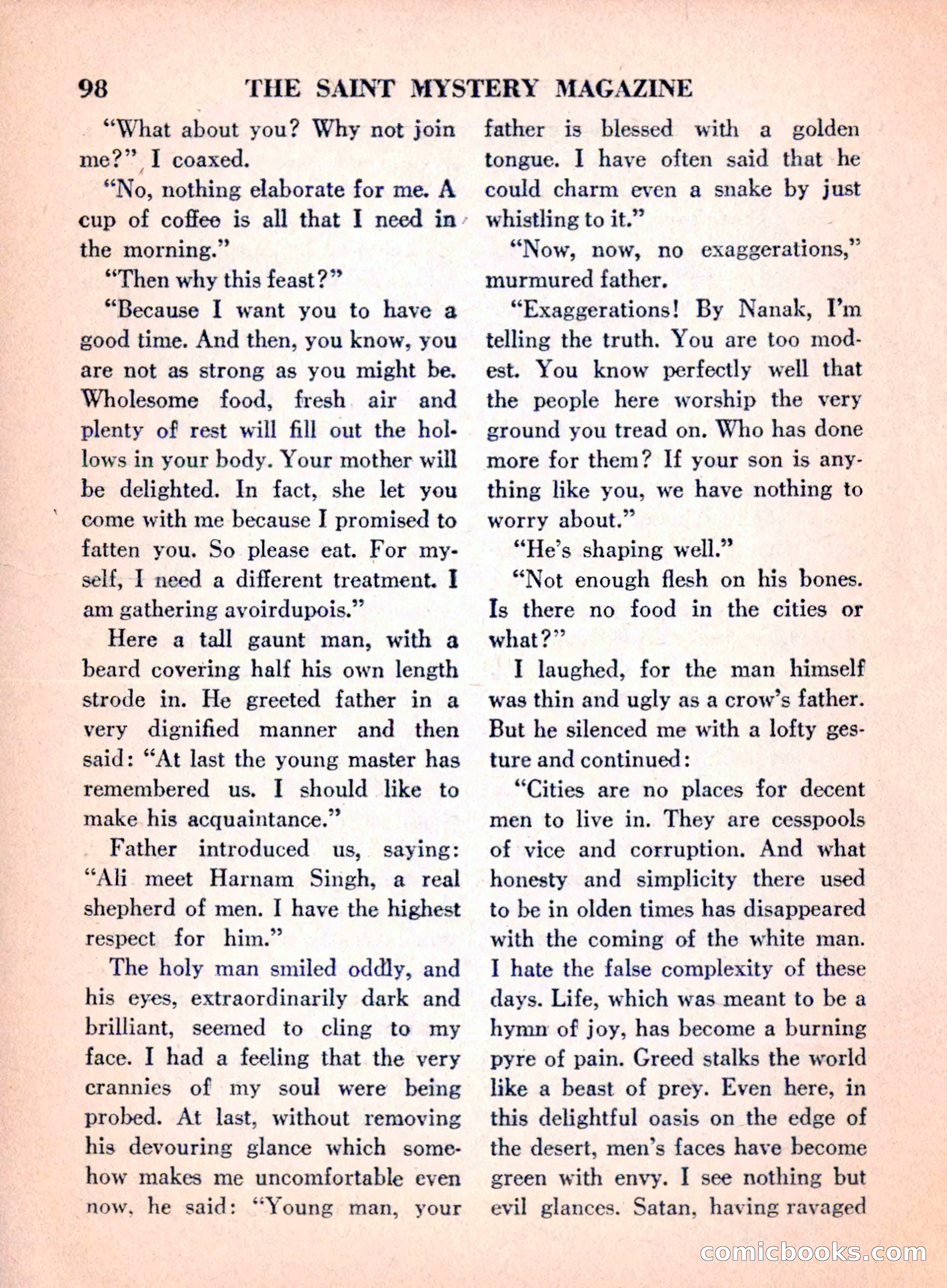 The Saint Mystery Magazine, April 1960 — page 100 of 132