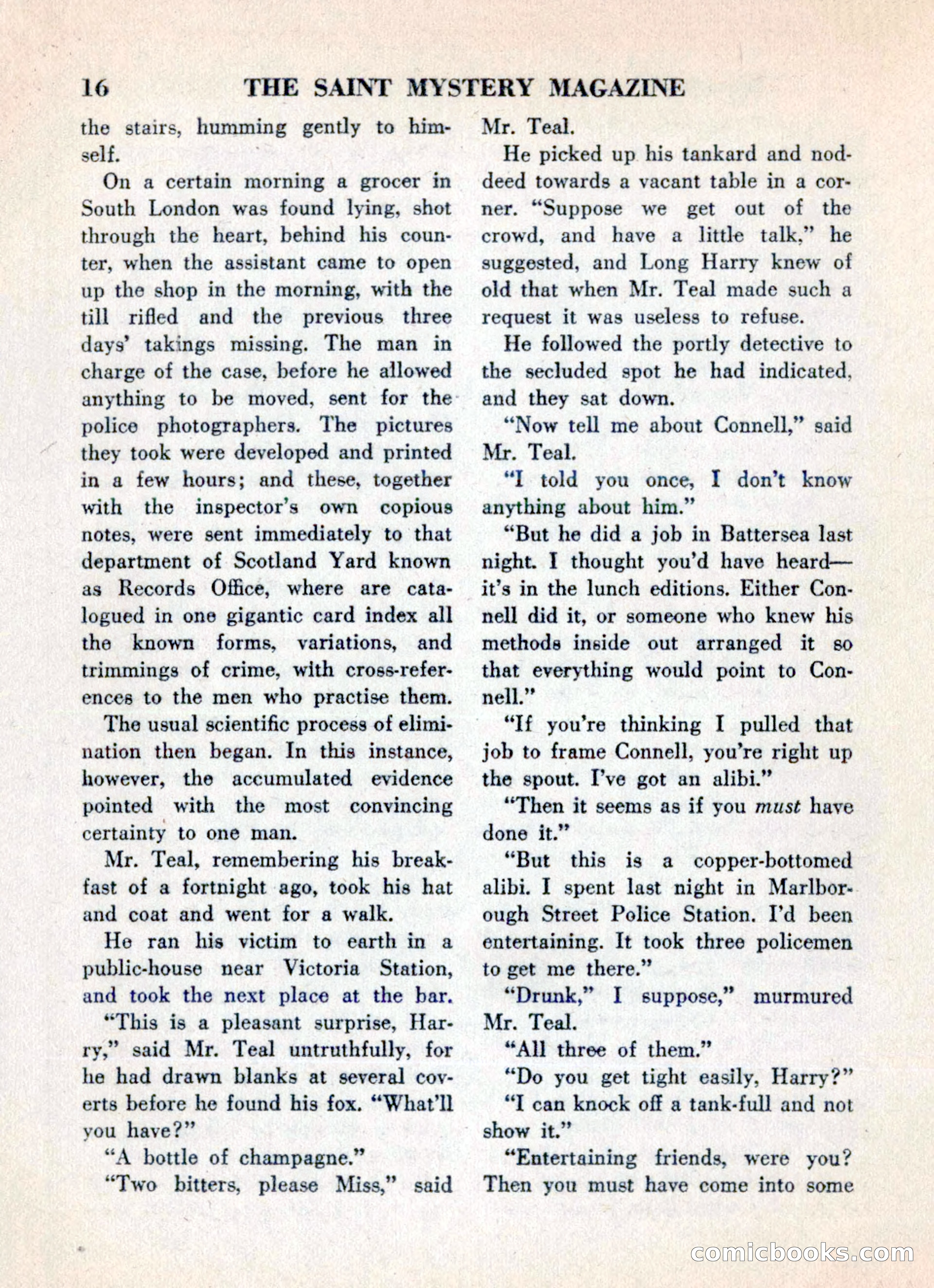 The Saint Mystery Magazine, May 1960 — page 18 of 132