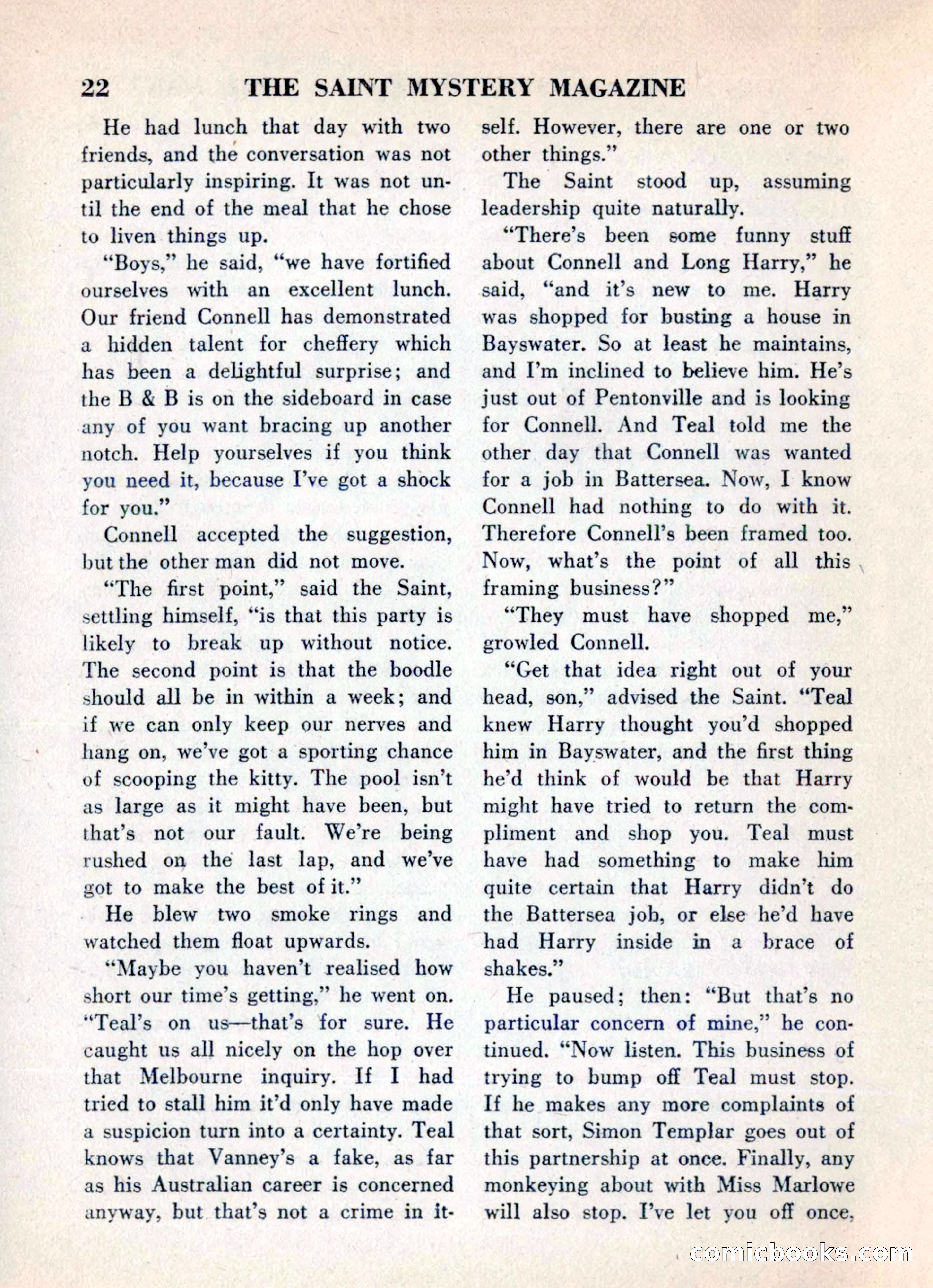 The Saint Mystery Magazine, May 1960 — page 24 of 132