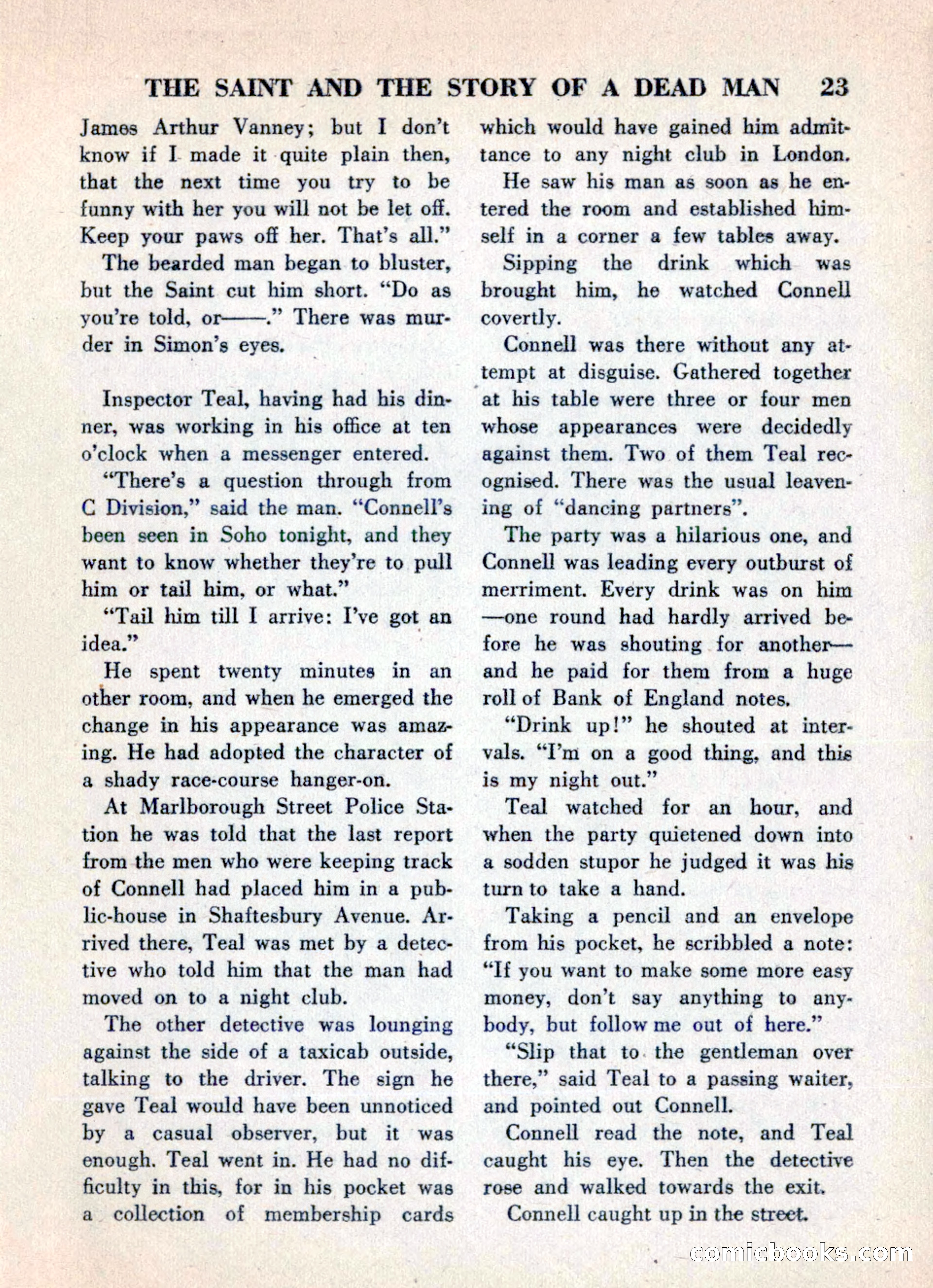 The Saint Mystery Magazine, May 1960 — page 25 of 132