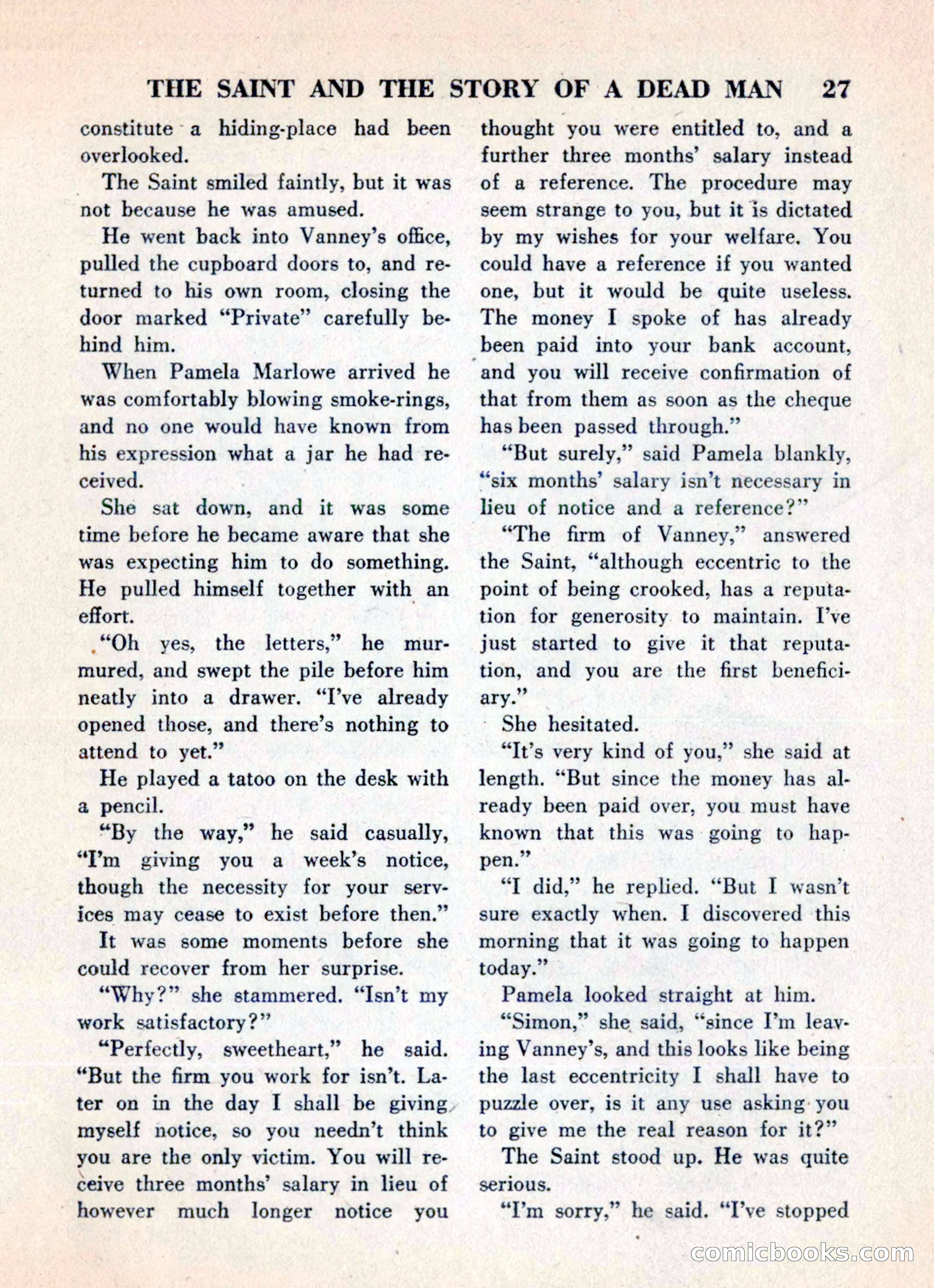 The Saint Mystery Magazine, May 1960 — page 29 of 132