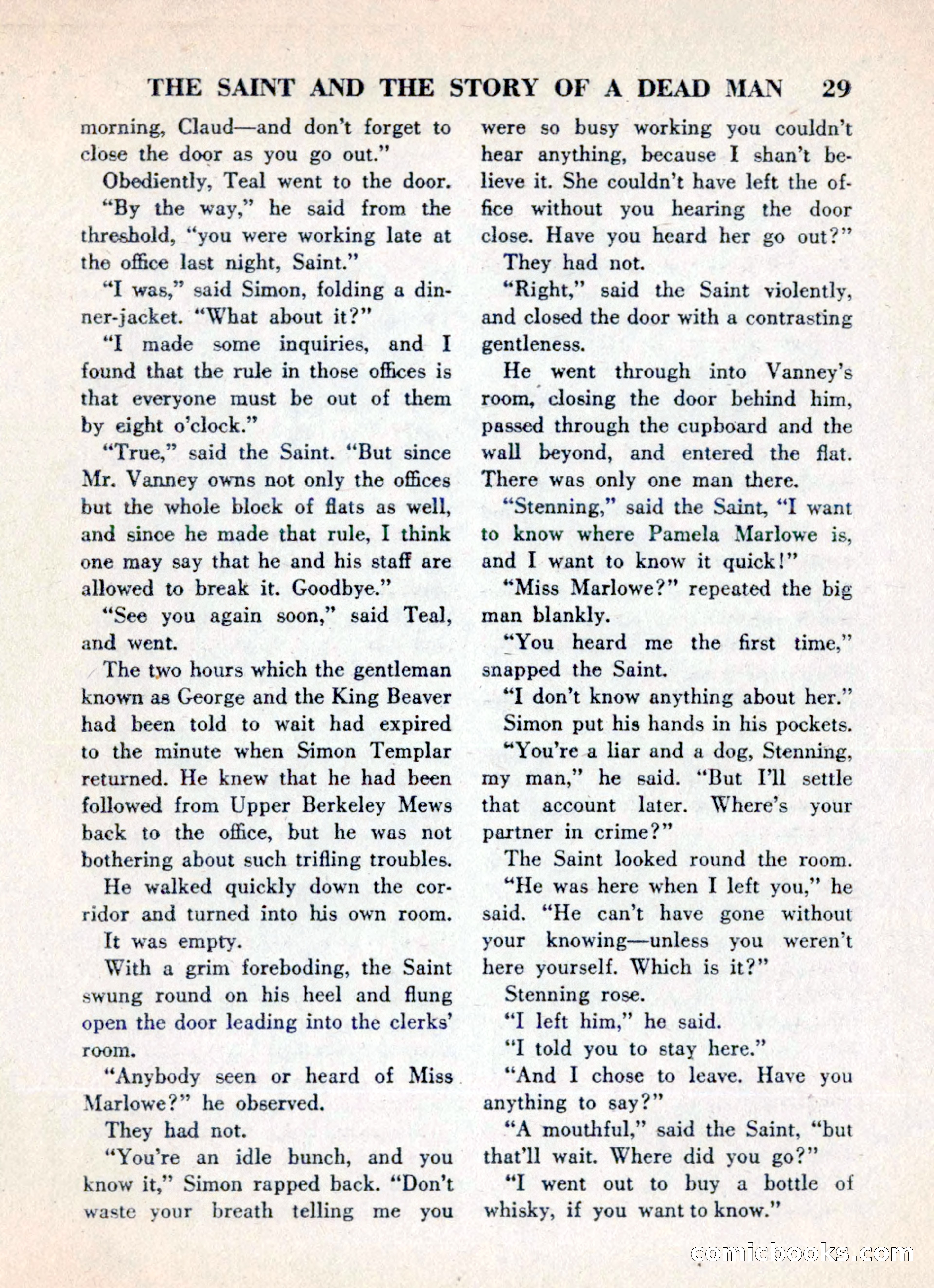 The Saint Mystery Magazine, May 1960 — page 31 of 132