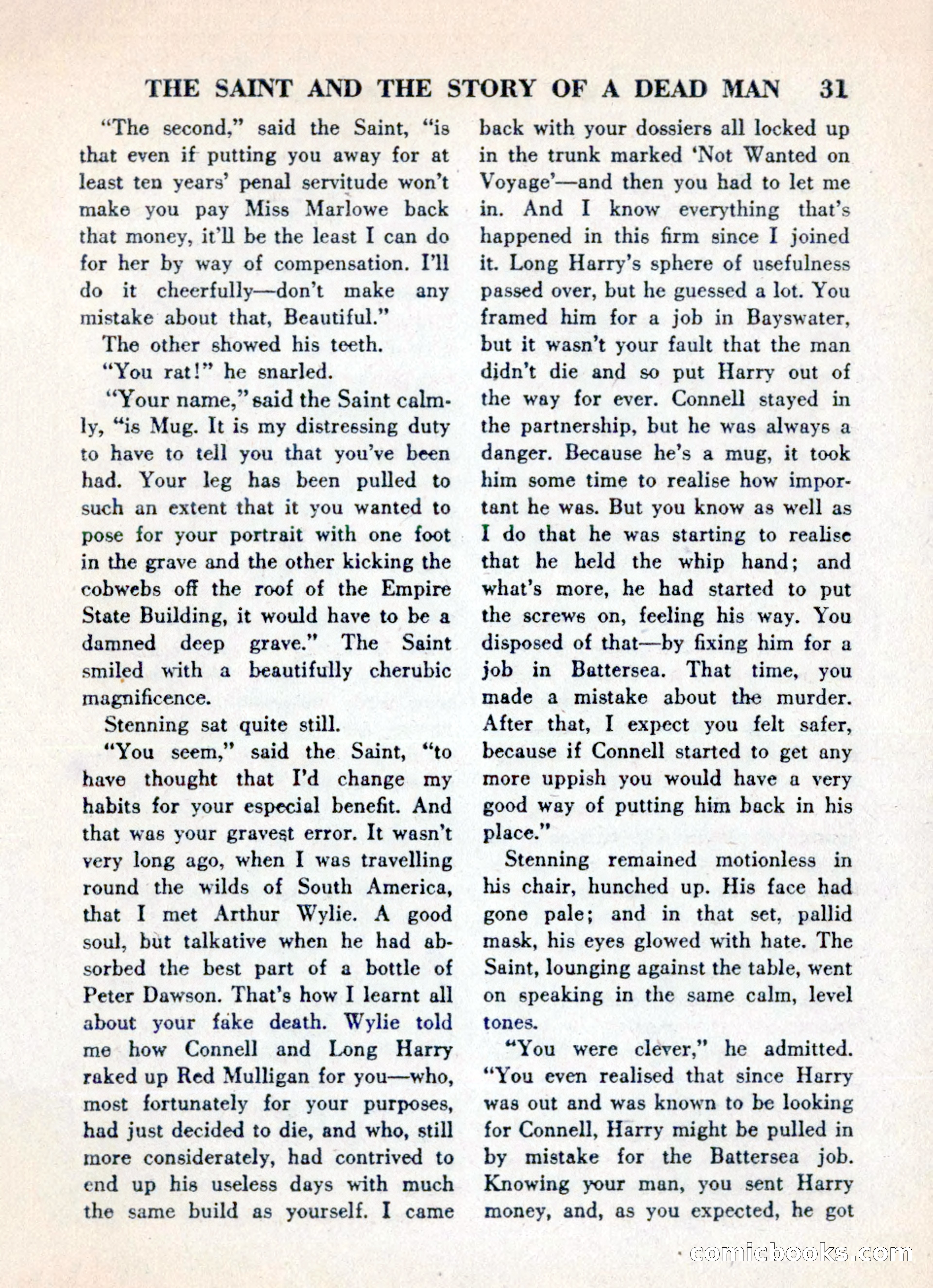 The Saint Mystery Magazine, May 1960 — page 33 of 132