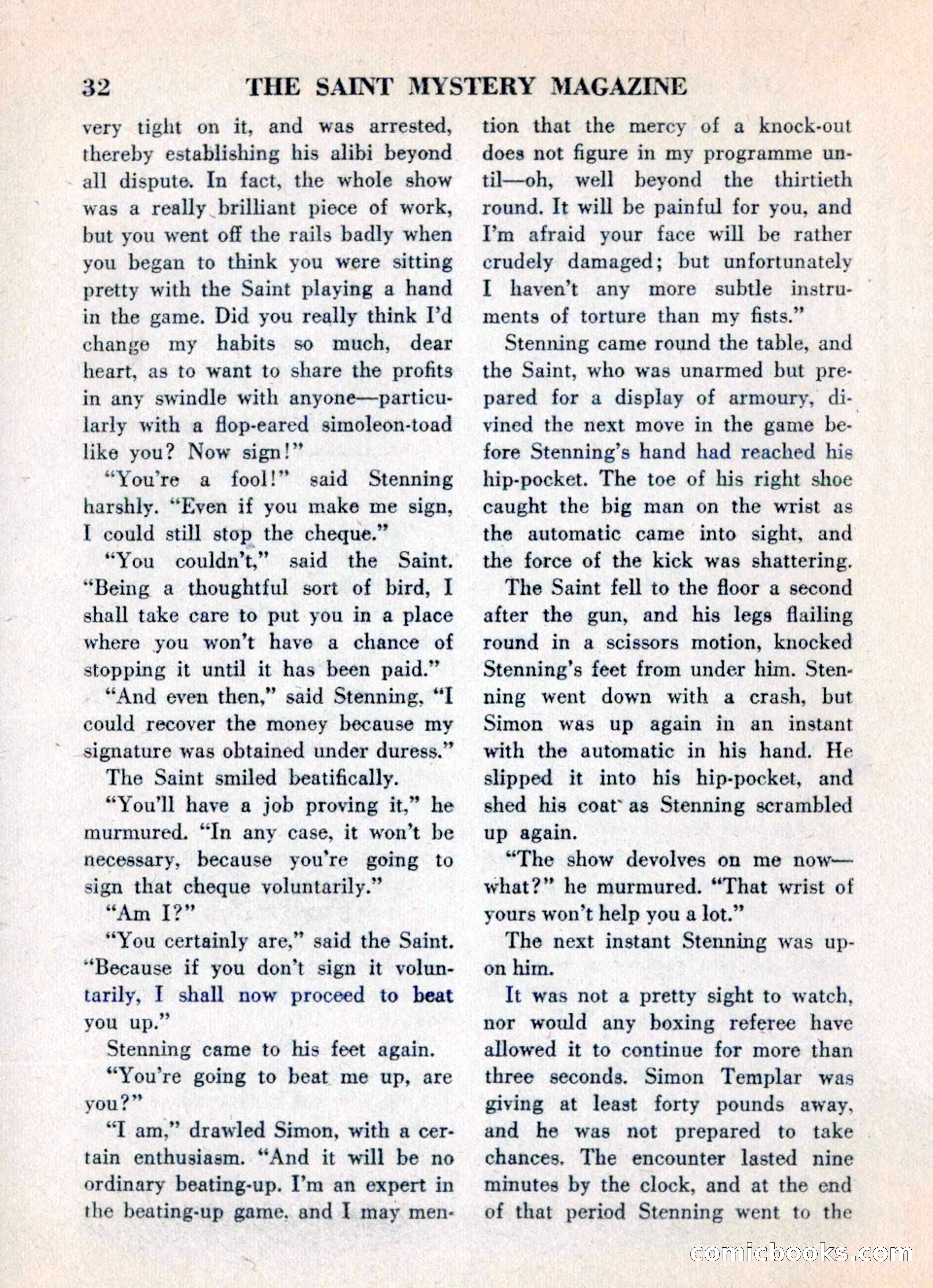 The Saint Mystery Magazine, May 1960 — page 34 of 132