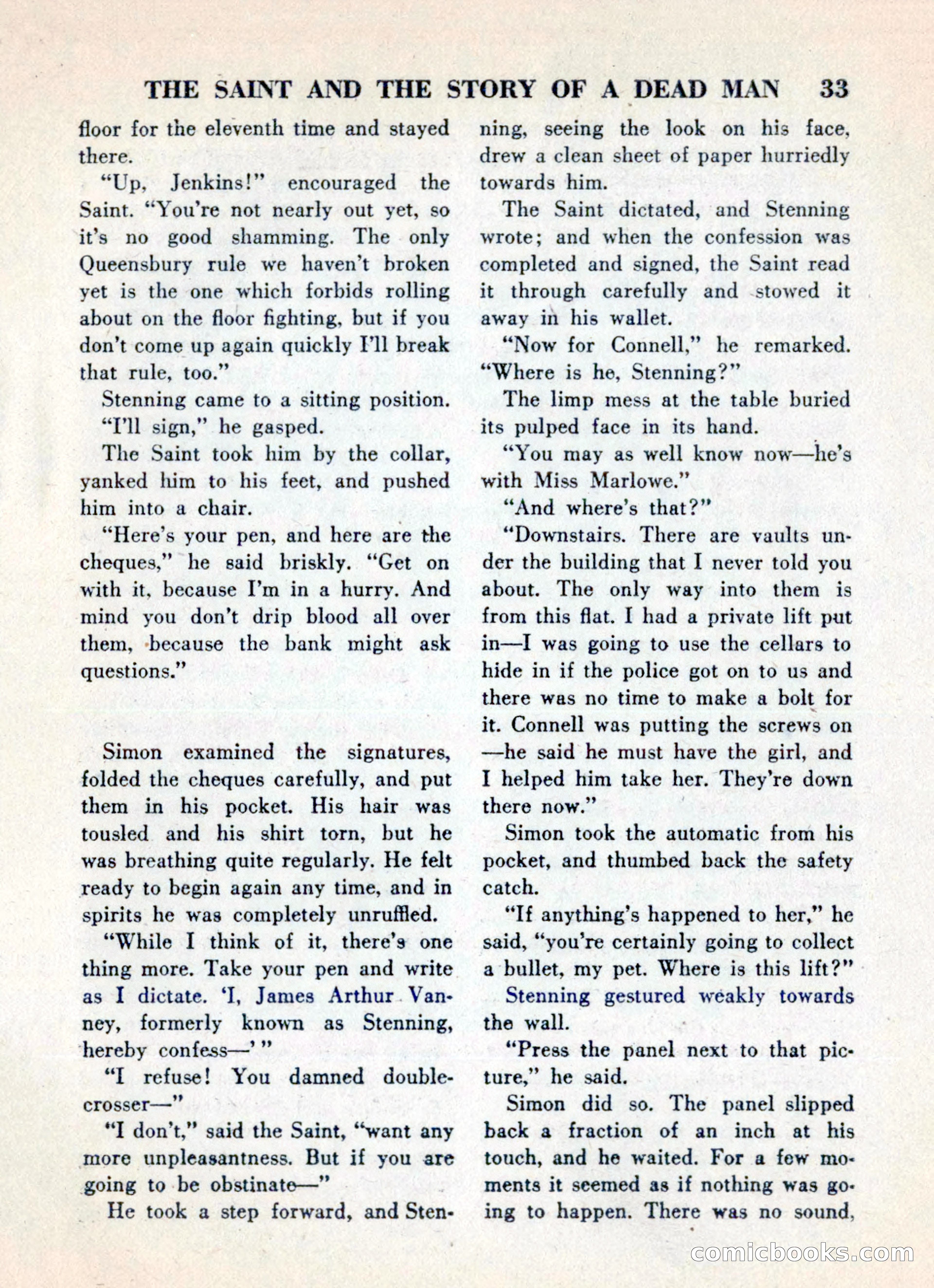 The Saint Mystery Magazine, May 1960 — page 35 of 132