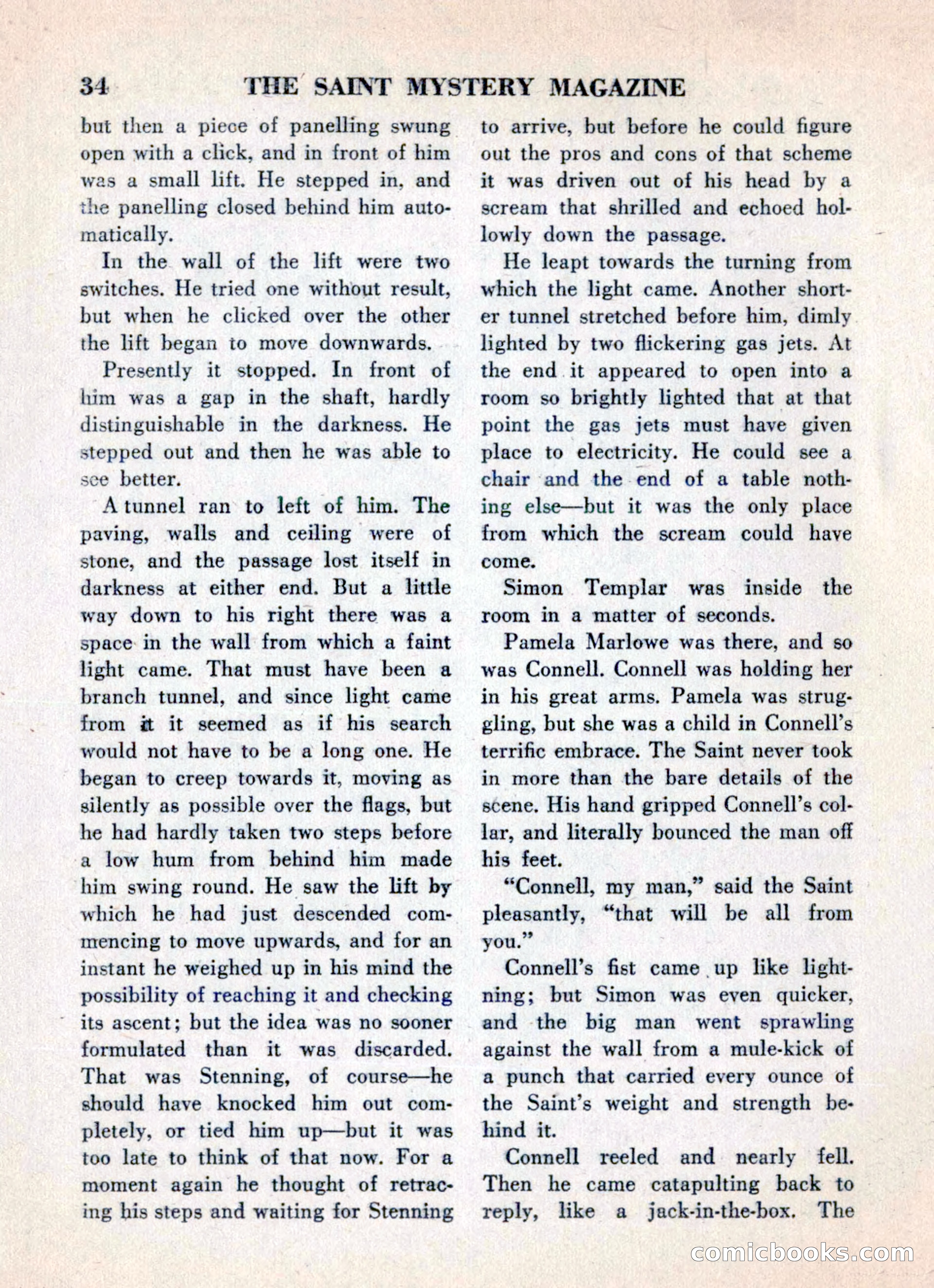 The Saint Mystery Magazine, May 1960 — page 36 of 132