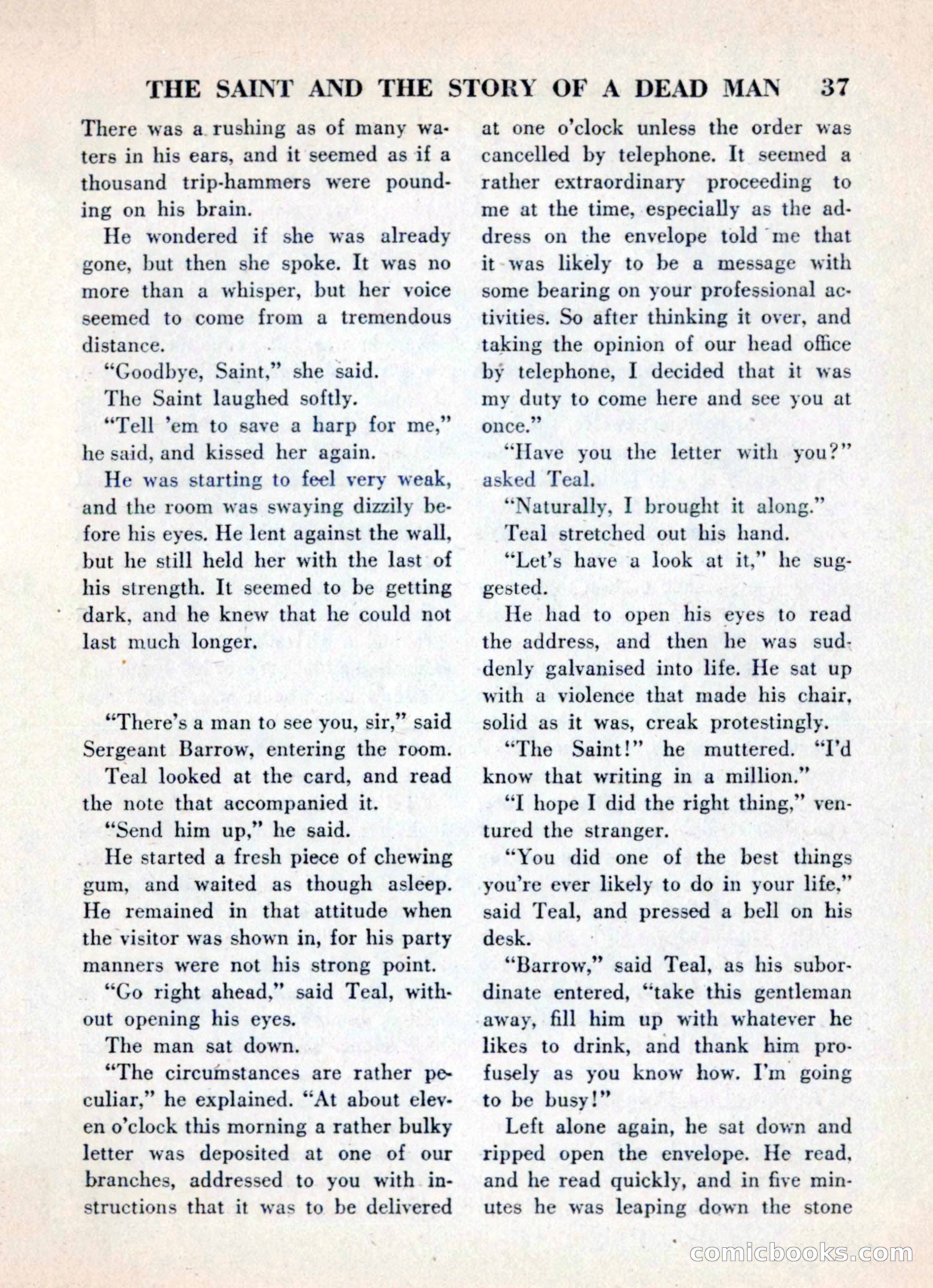The Saint Mystery Magazine, May 1960 — page 39 of 132
