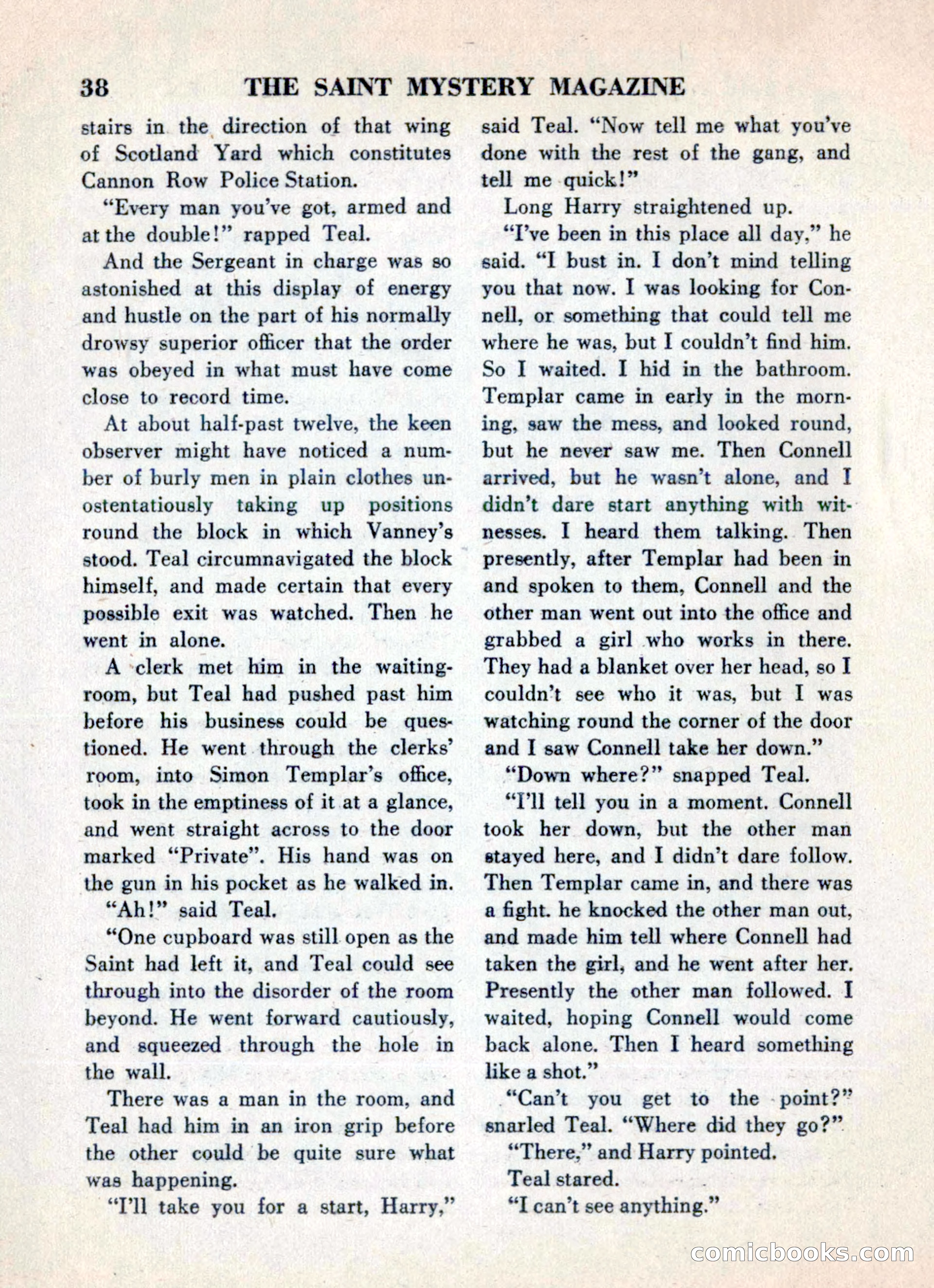The Saint Mystery Magazine, May 1960 — page 40 of 132