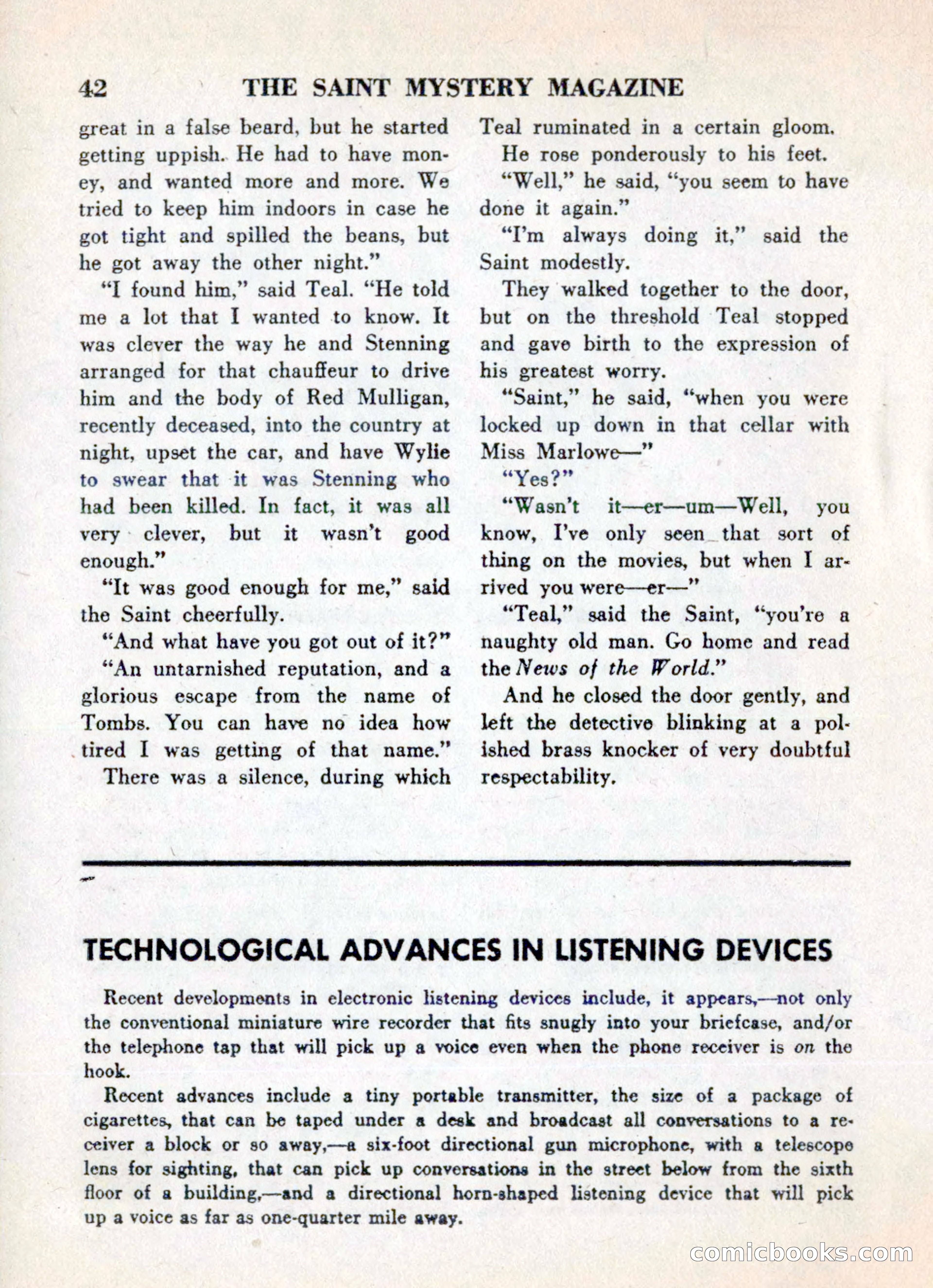 The Saint Mystery Magazine, May 1960 — page 44 of 132