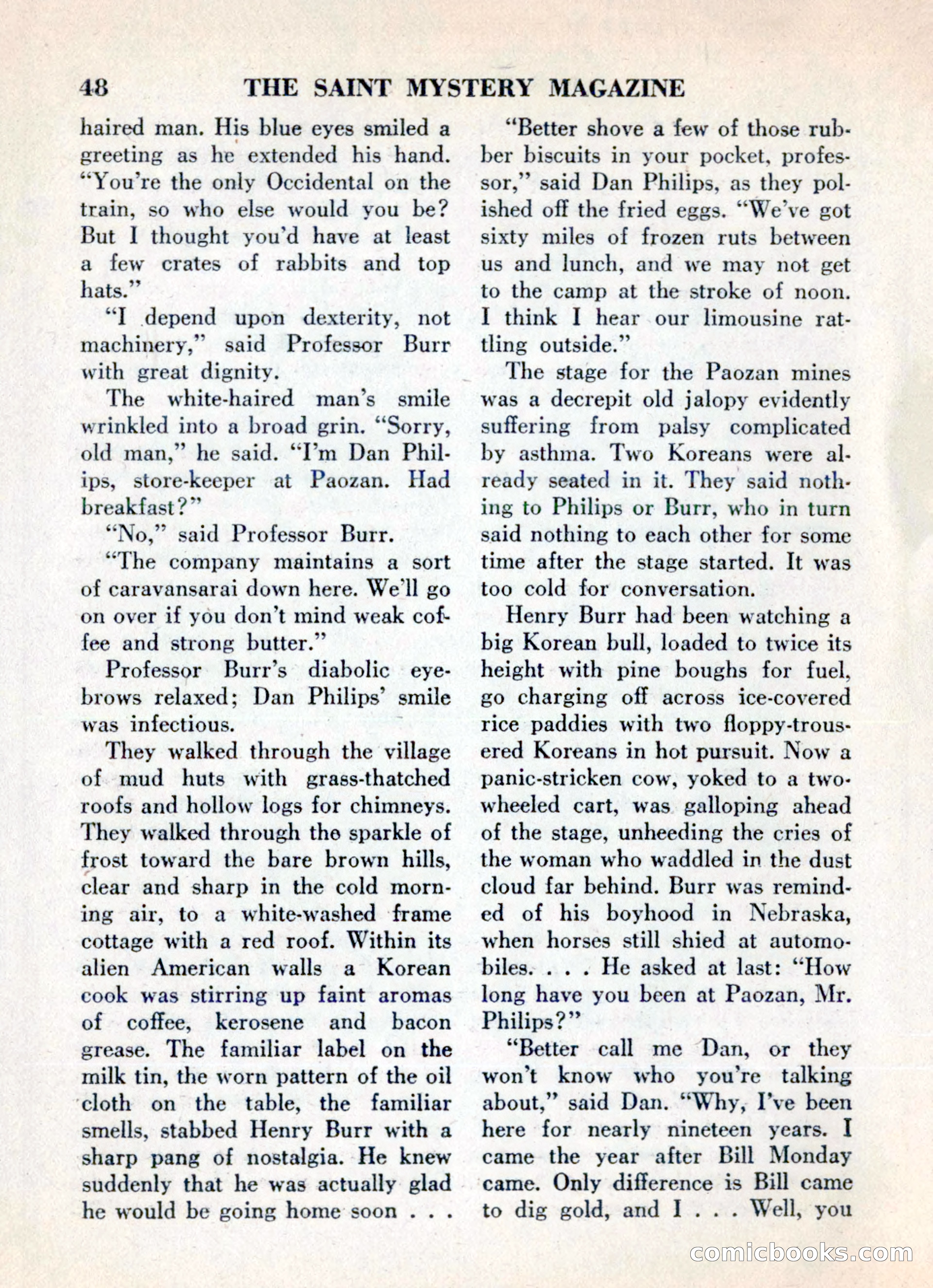 The Saint Mystery Magazine, May 1960 — page 50 of 132