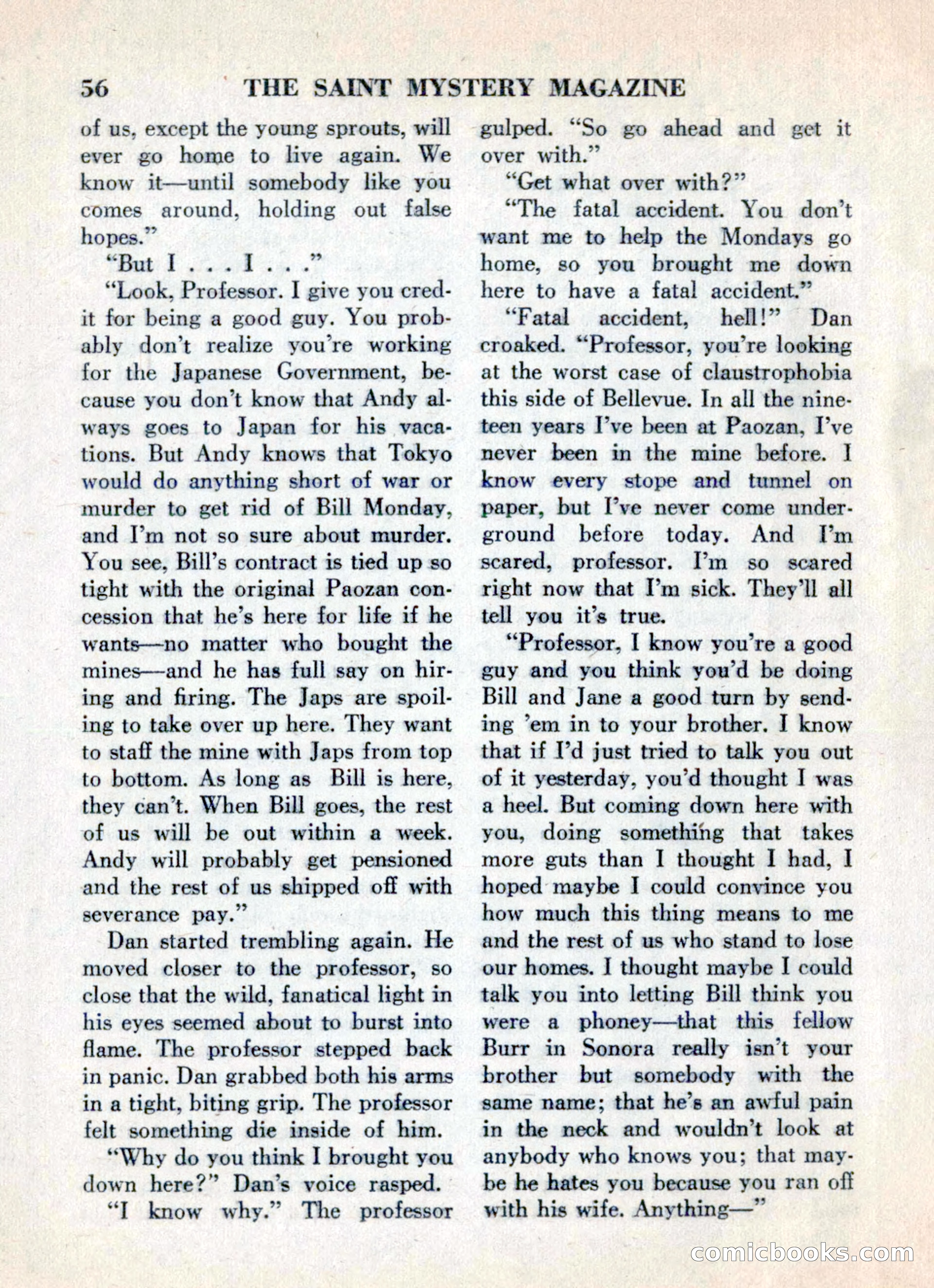 The Saint Mystery Magazine, May 1960 — page 58 of 132