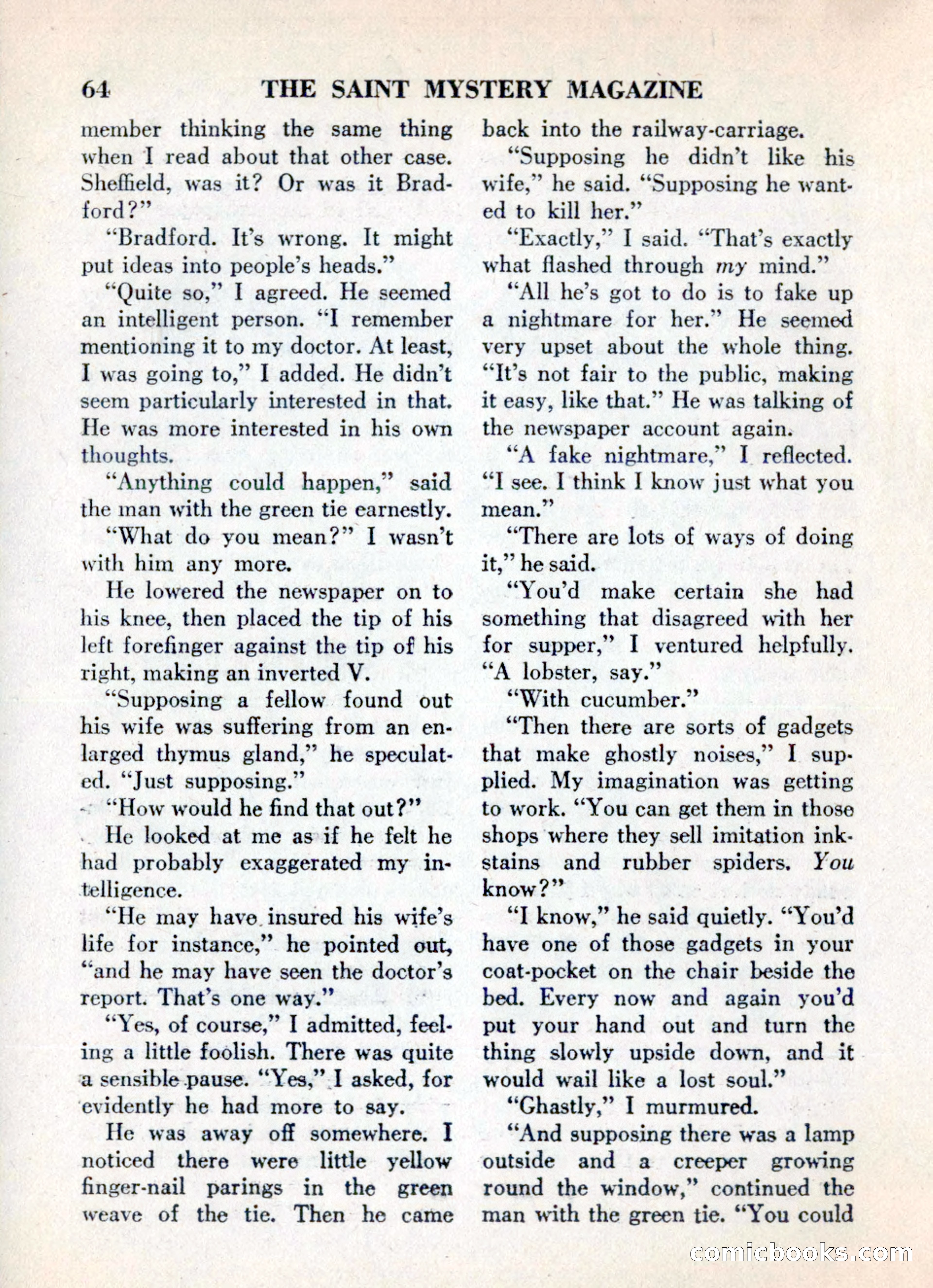 The Saint Mystery Magazine, May 1960 — page 66 of 132