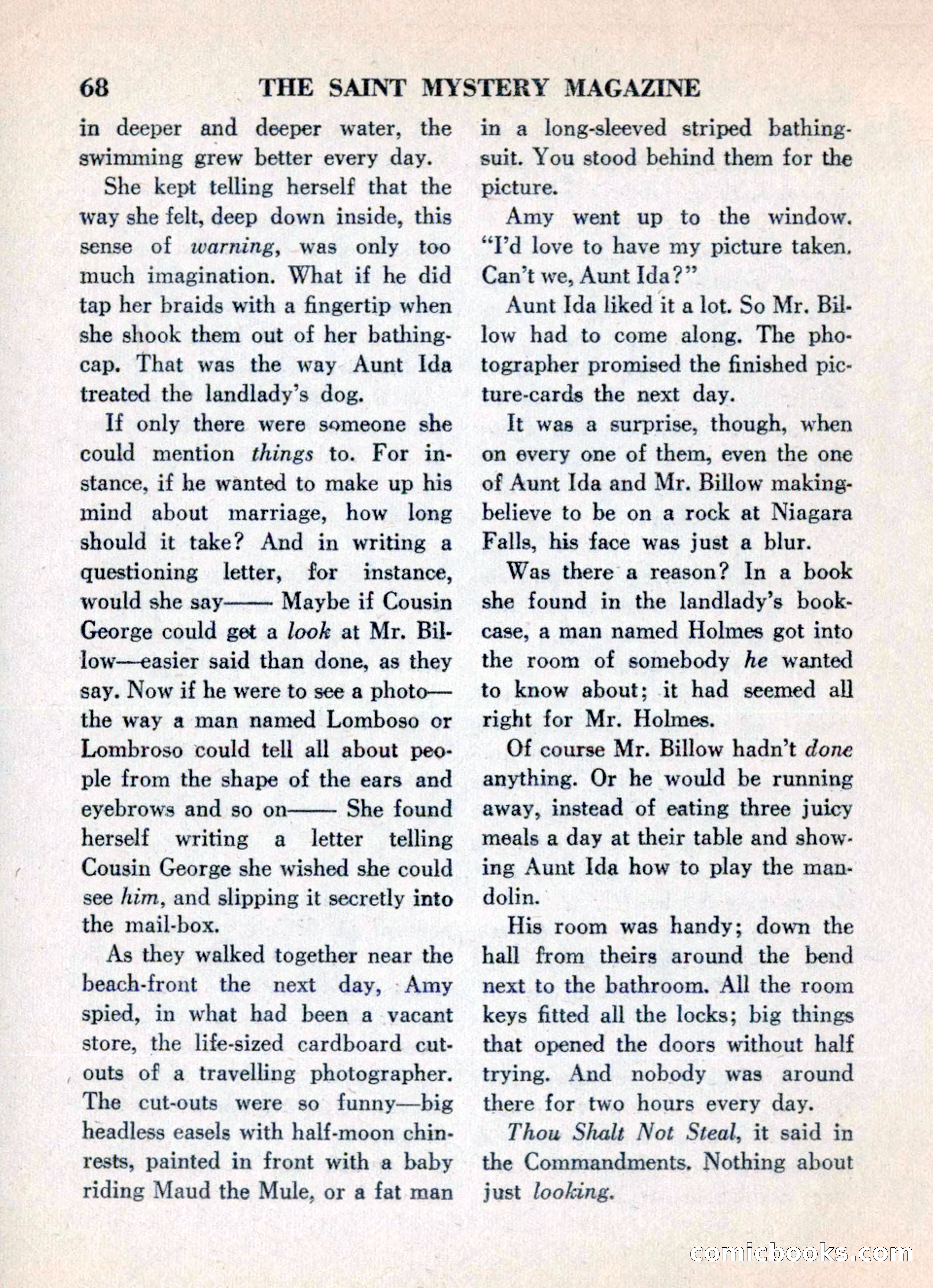 The Saint Mystery Magazine, May 1960 — page 70 of 132