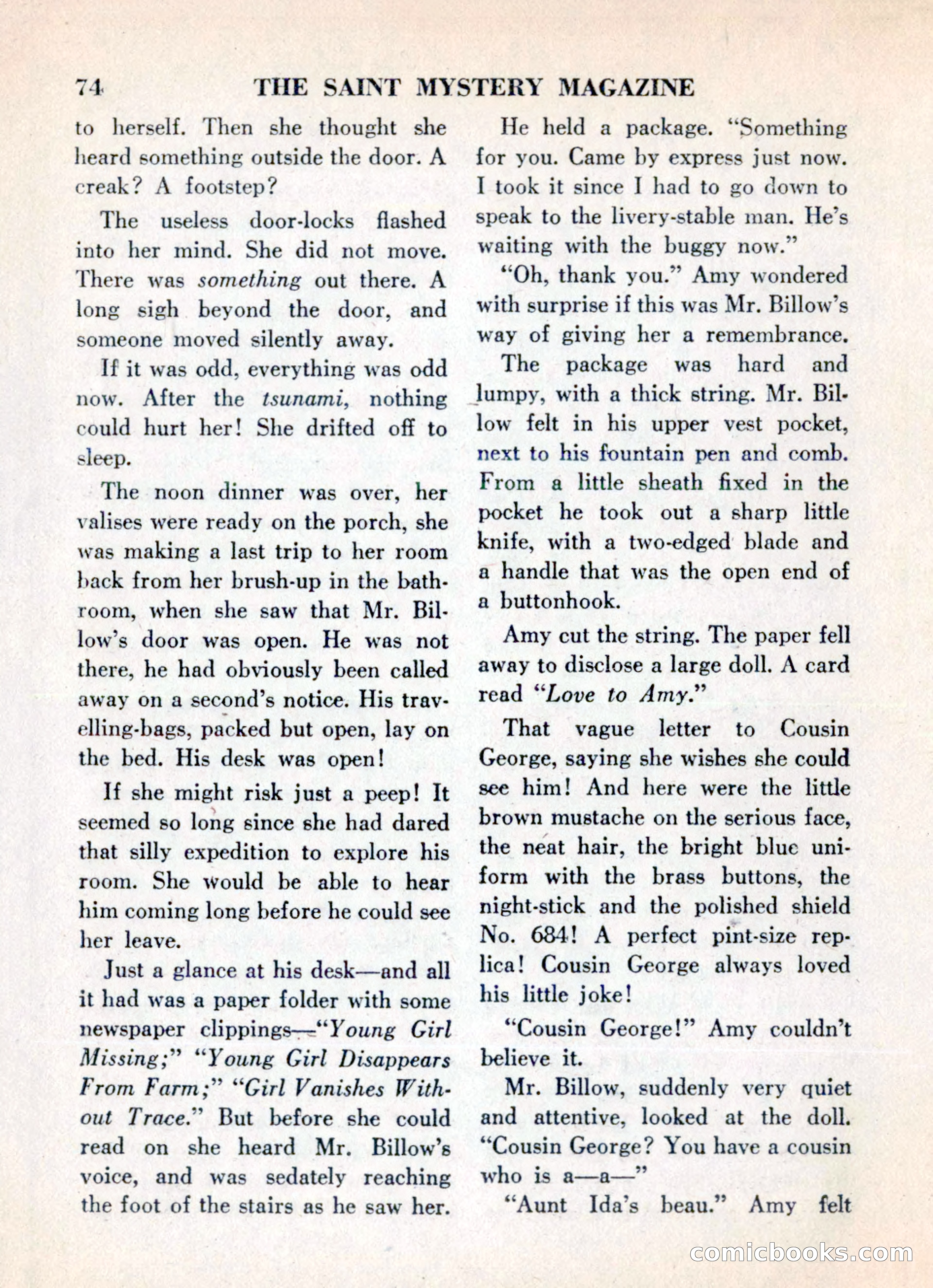 The Saint Mystery Magazine, May 1960 — page 76 of 132