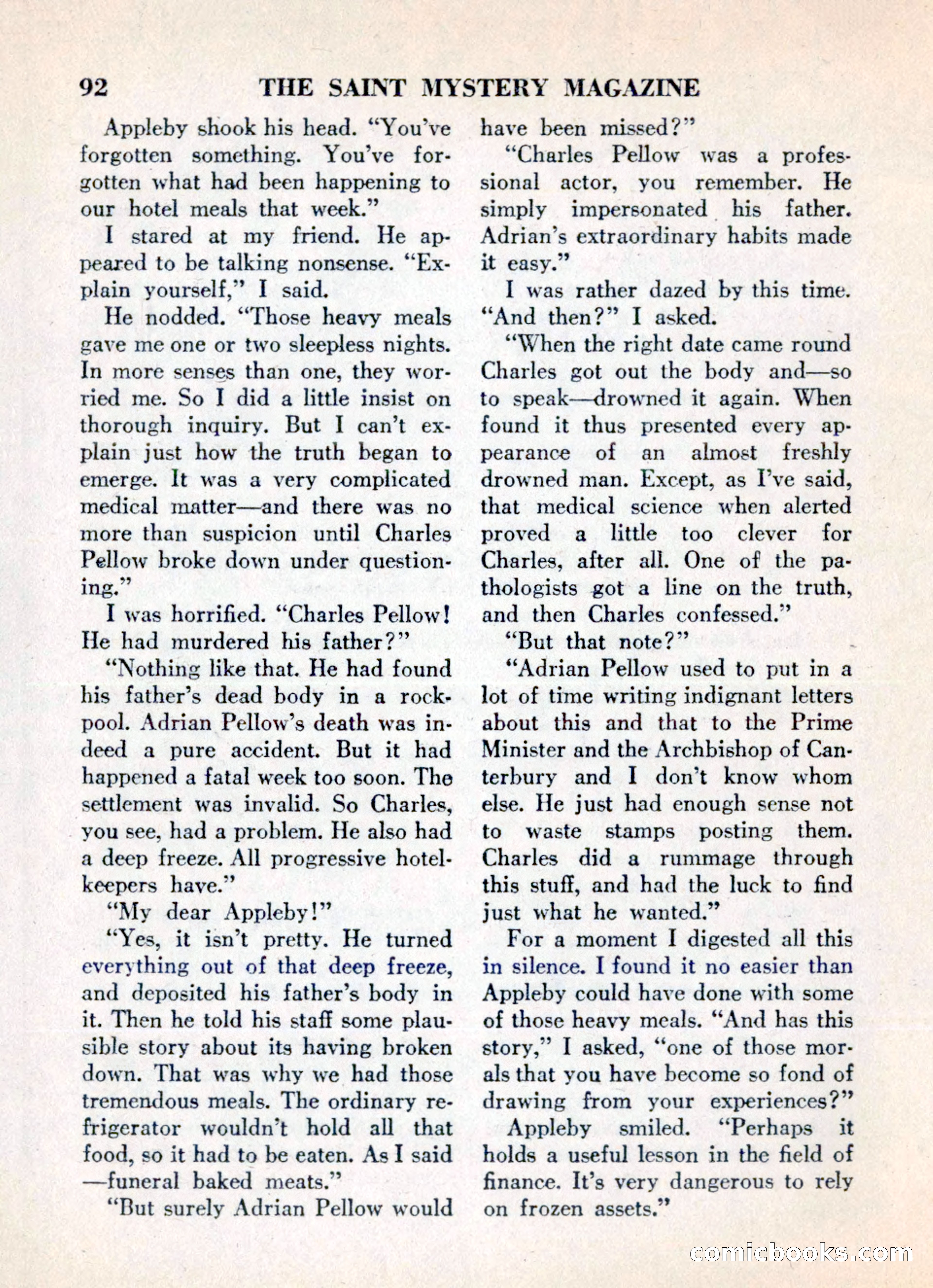 The Saint Mystery Magazine, May 1960 — page 94 of 132