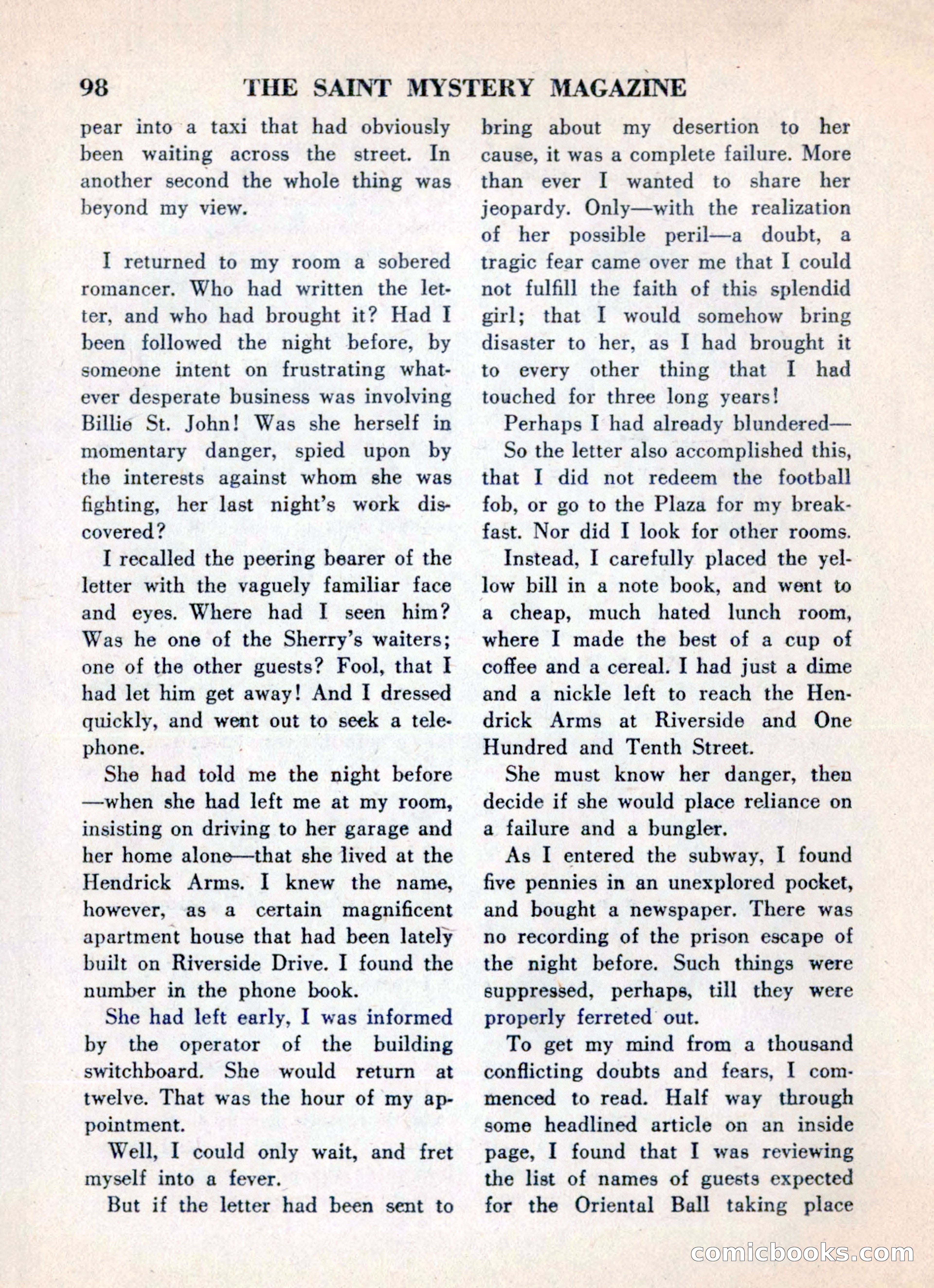 The Saint Mystery Magazine, May 1960 — page 100 of 132