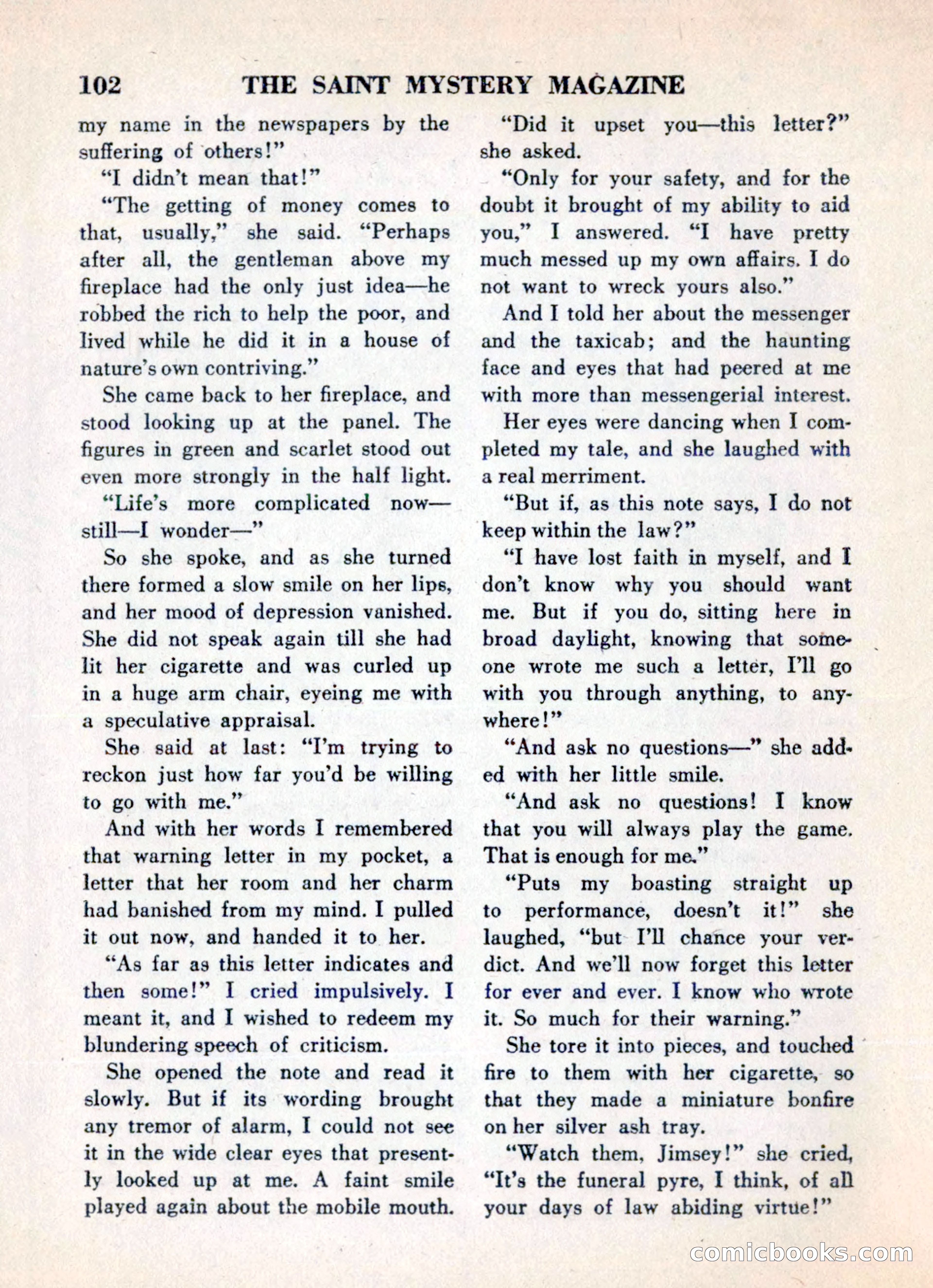 The Saint Mystery Magazine, May 1960 — page 104 of 132