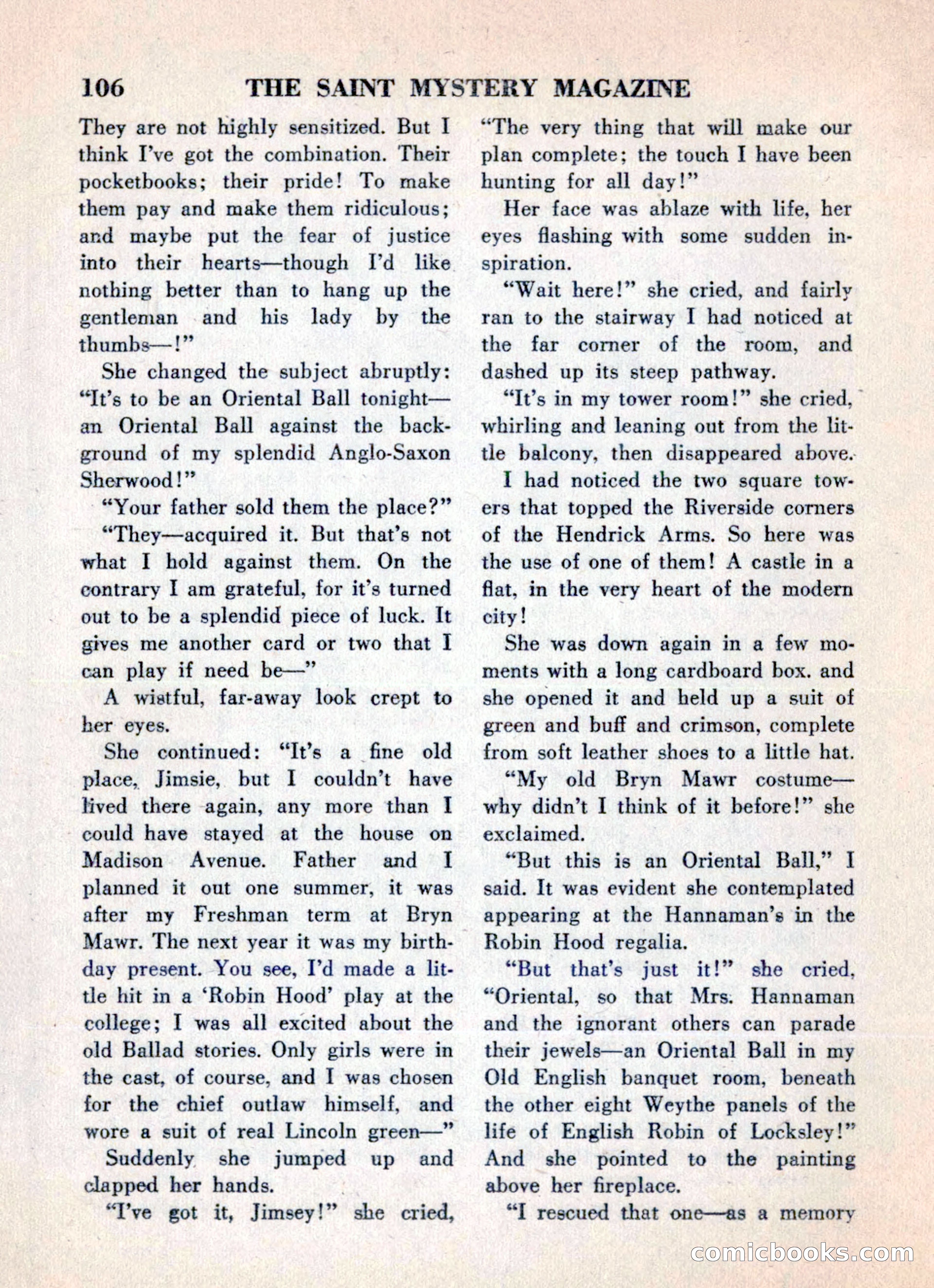 The Saint Mystery Magazine, May 1960 — page 108 of 132