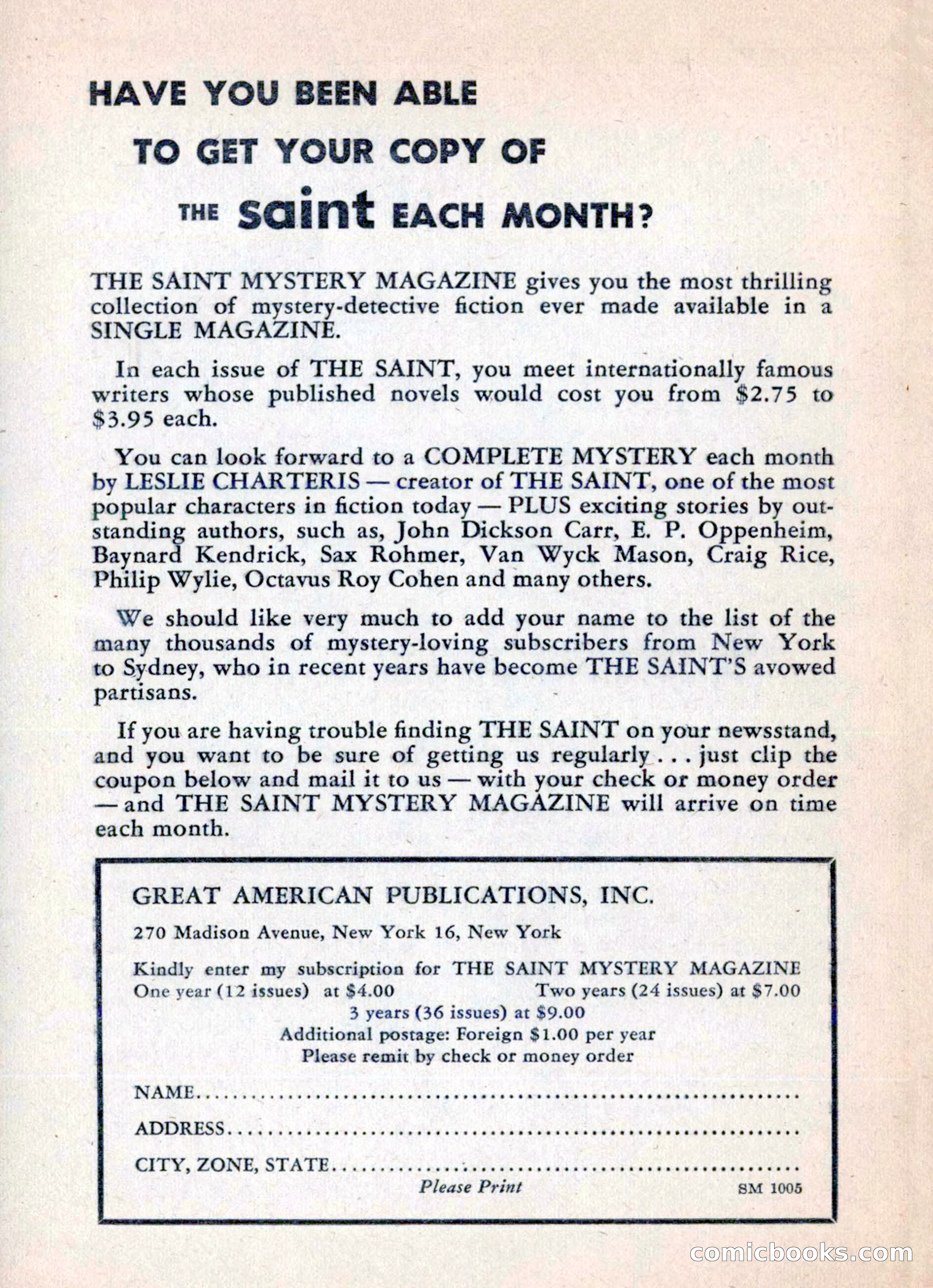 The Saint Mystery Magazine, May 1960 — page 130 of 132