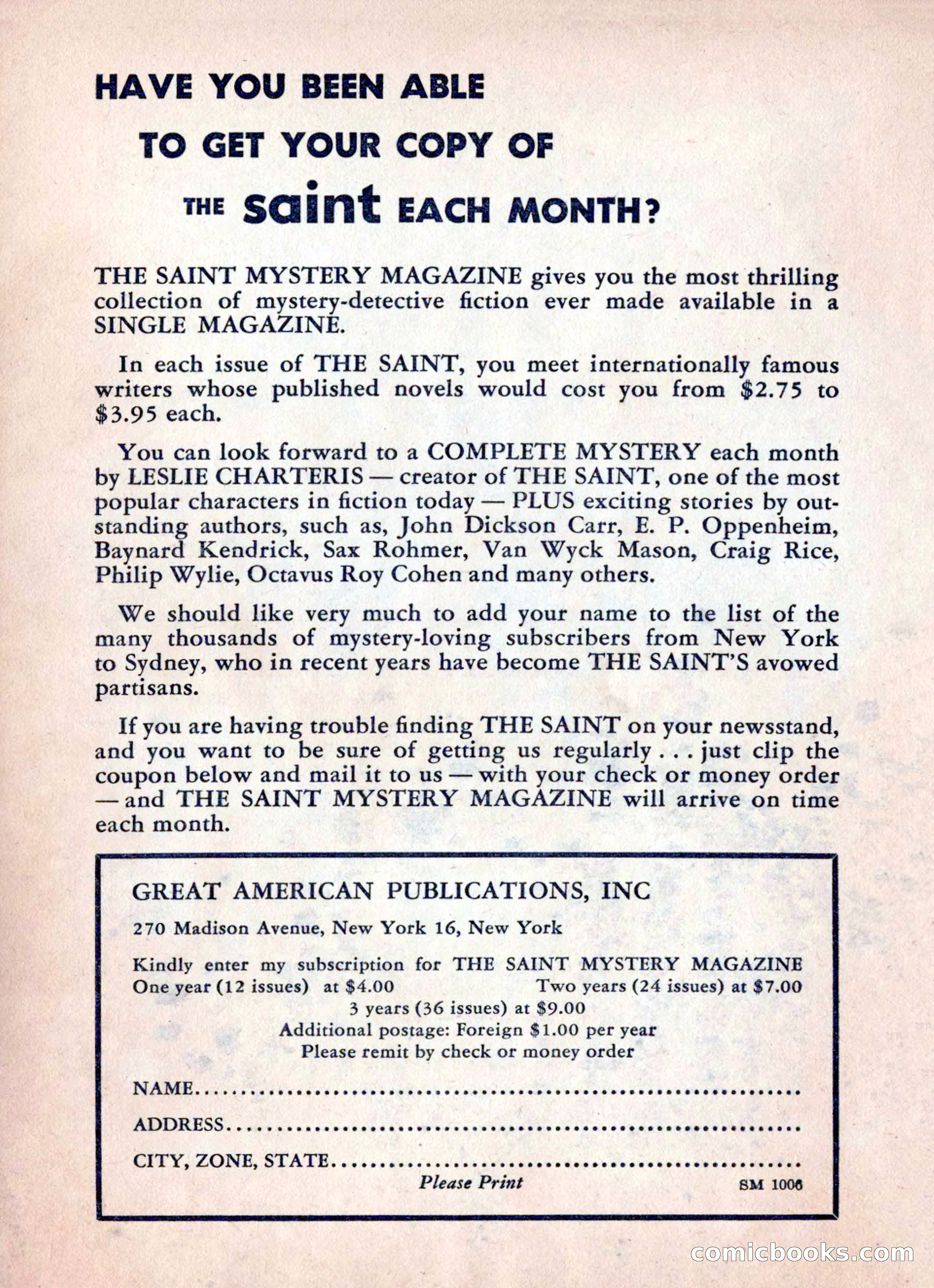 The Saint Mystery Magazine, June 1960 — page 6 of 132