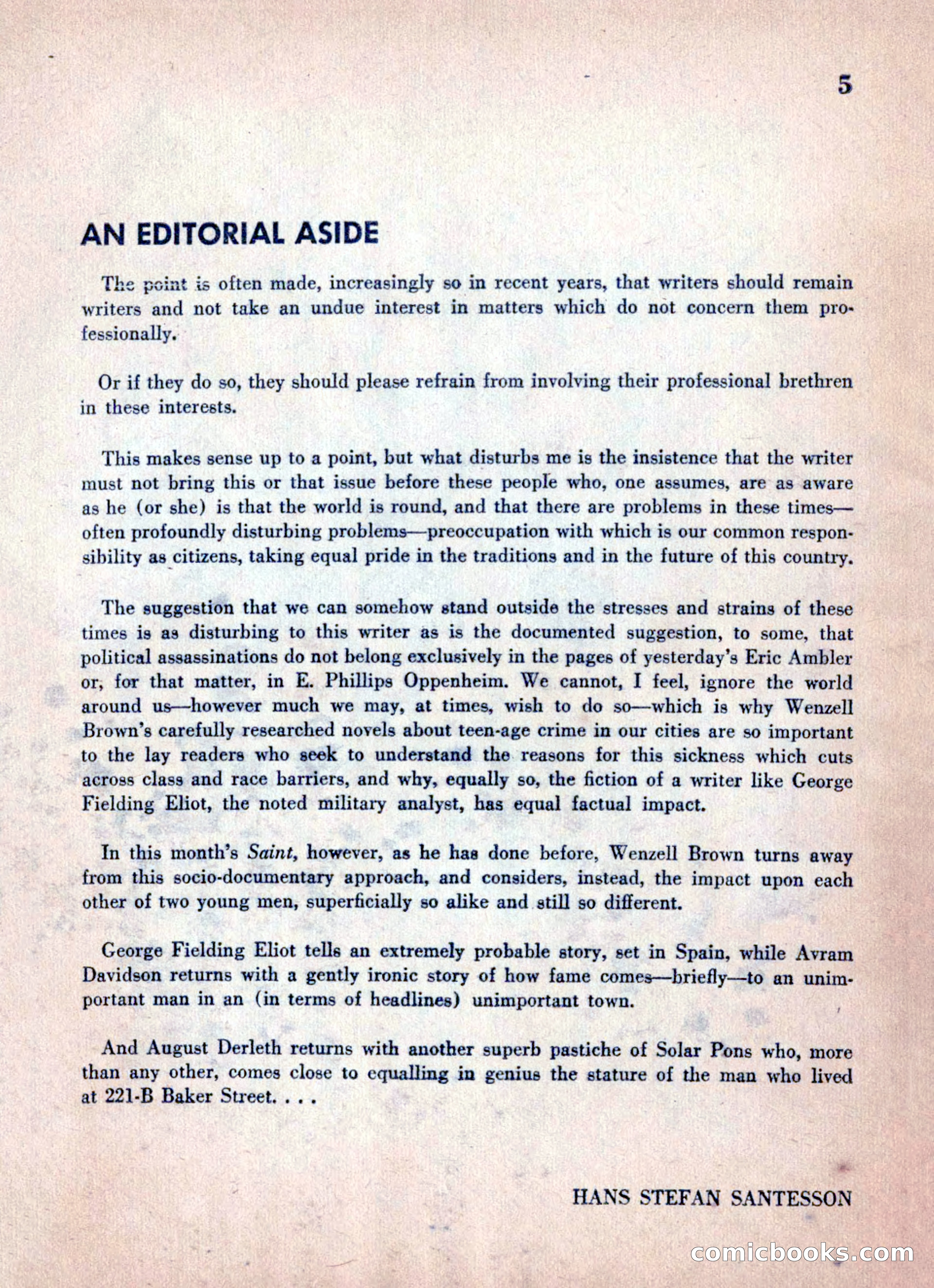 The Saint Mystery Magazine, June 1960 — page 7 of 132