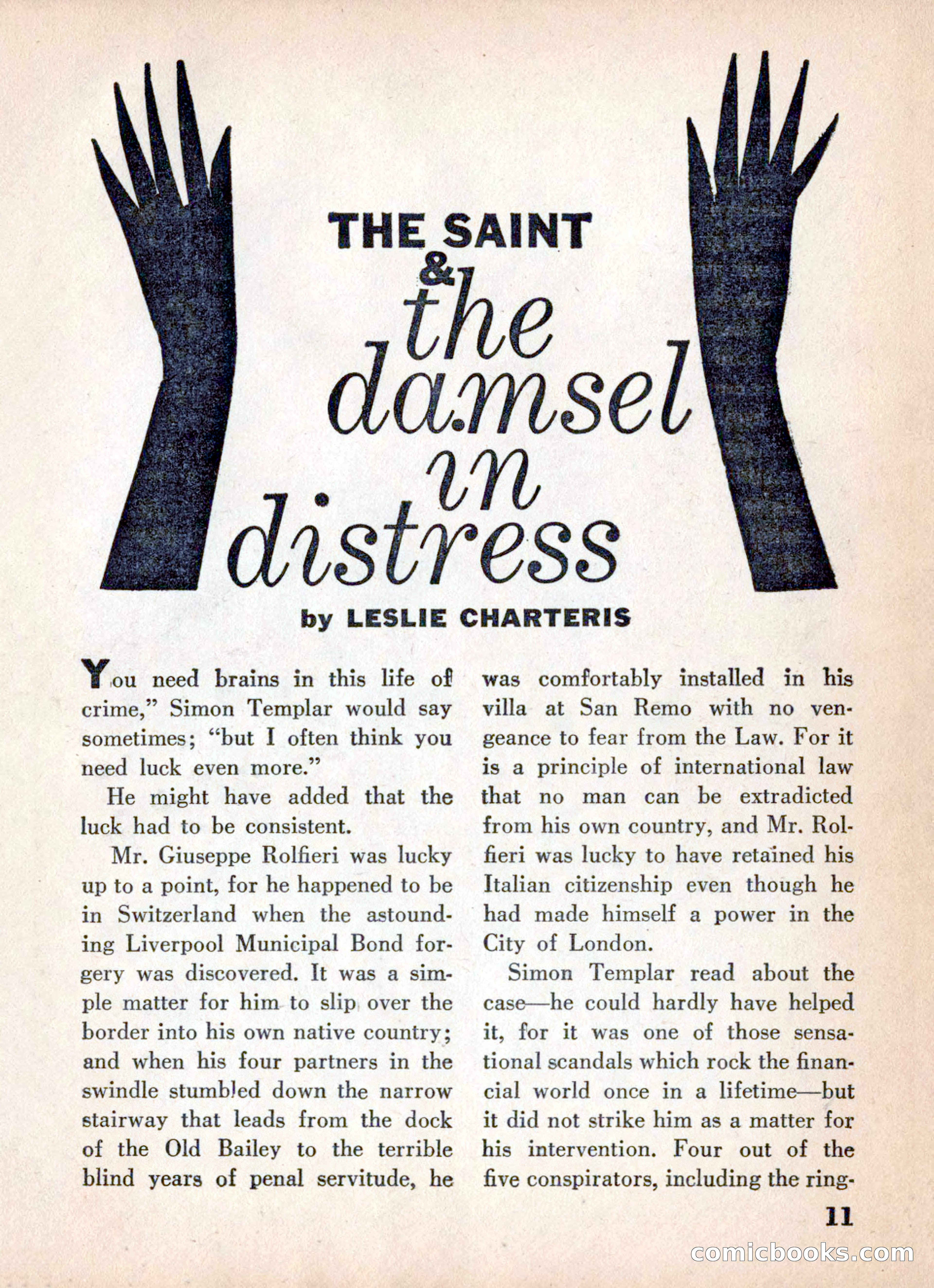 The Saint Mystery Magazine, June 1960 — page 13 of 132