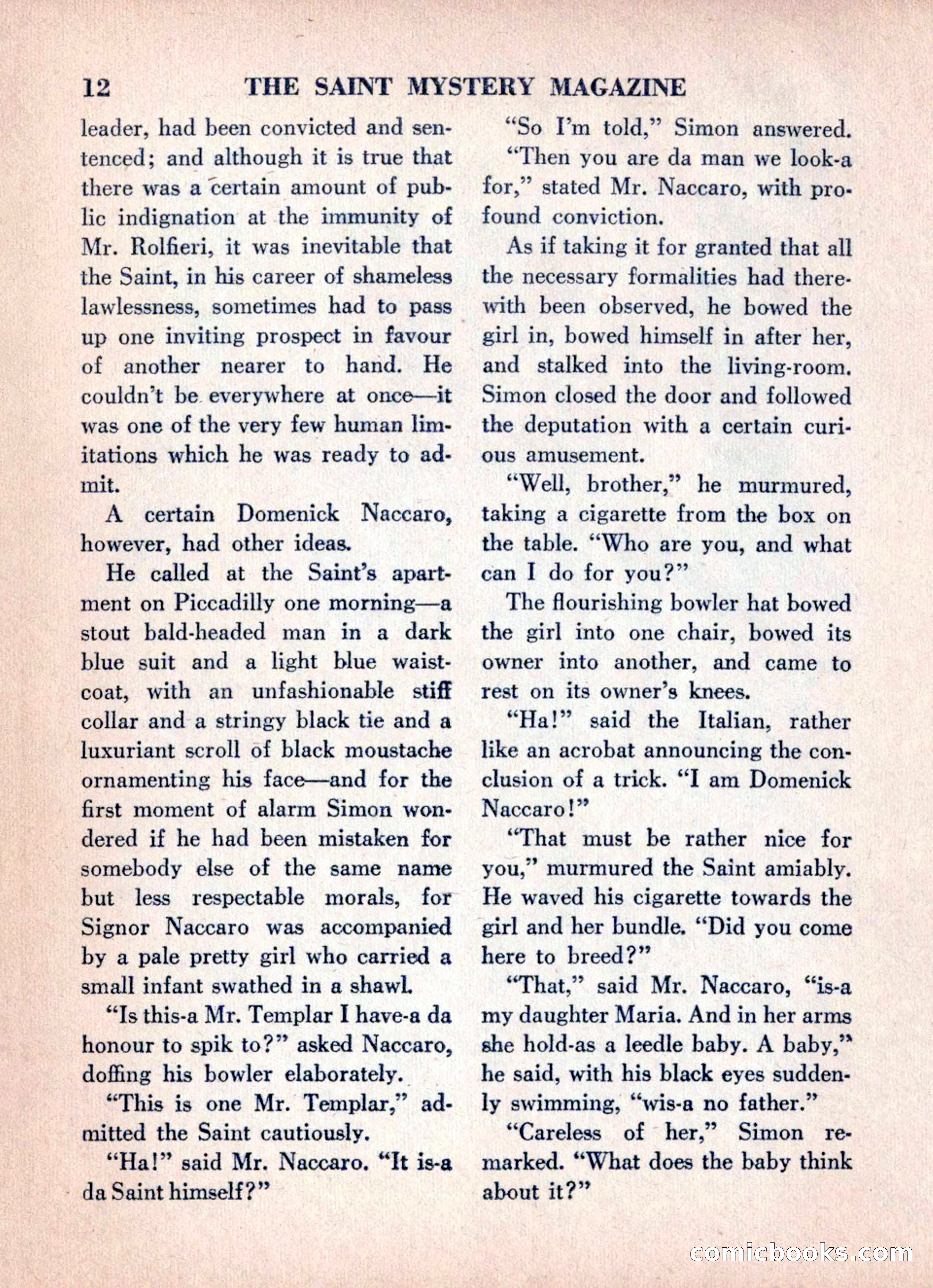 The Saint Mystery Magazine, June 1960 — page 14 of 132
