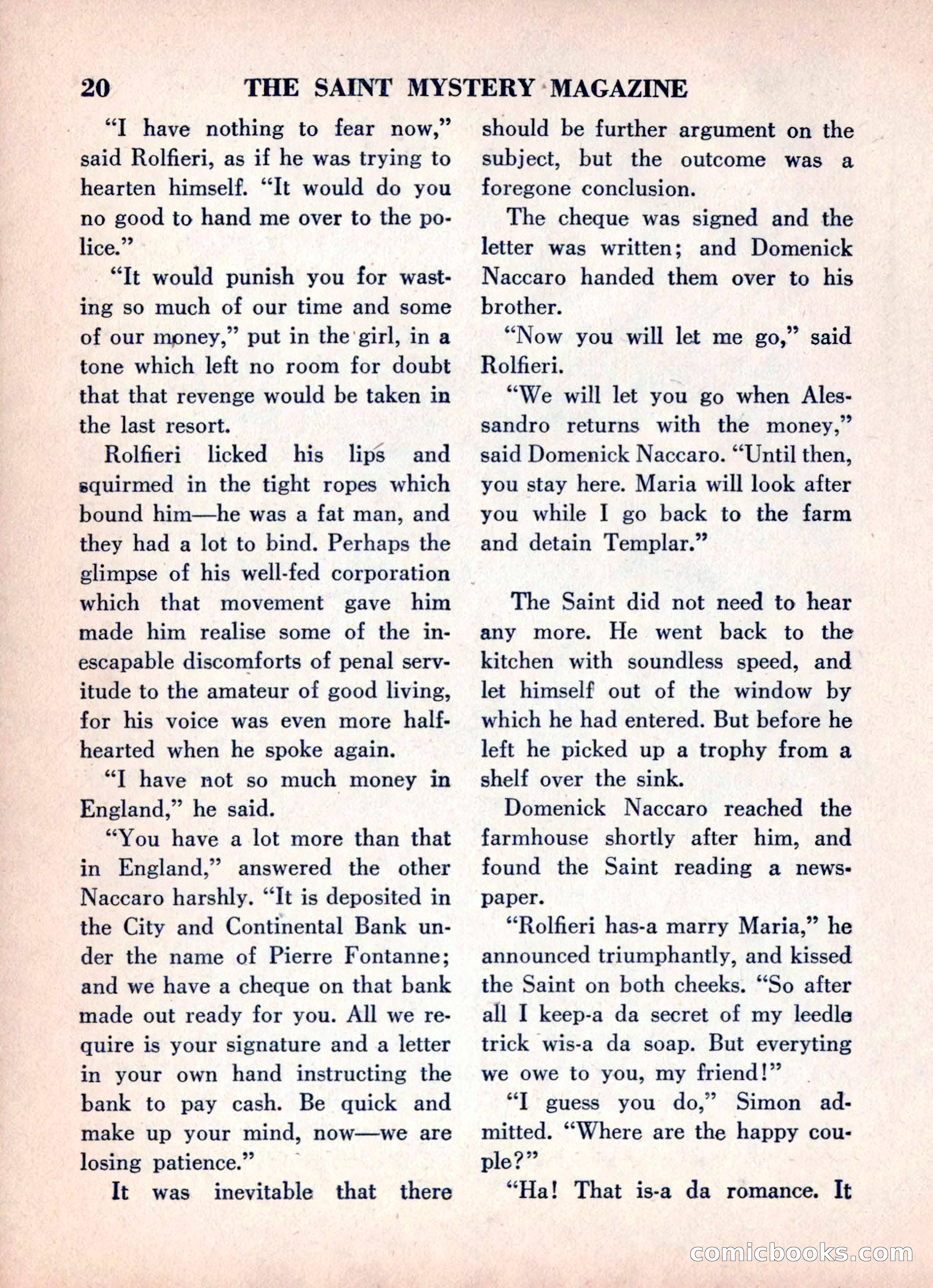 The Saint Mystery Magazine, June 1960 — page 22 of 132