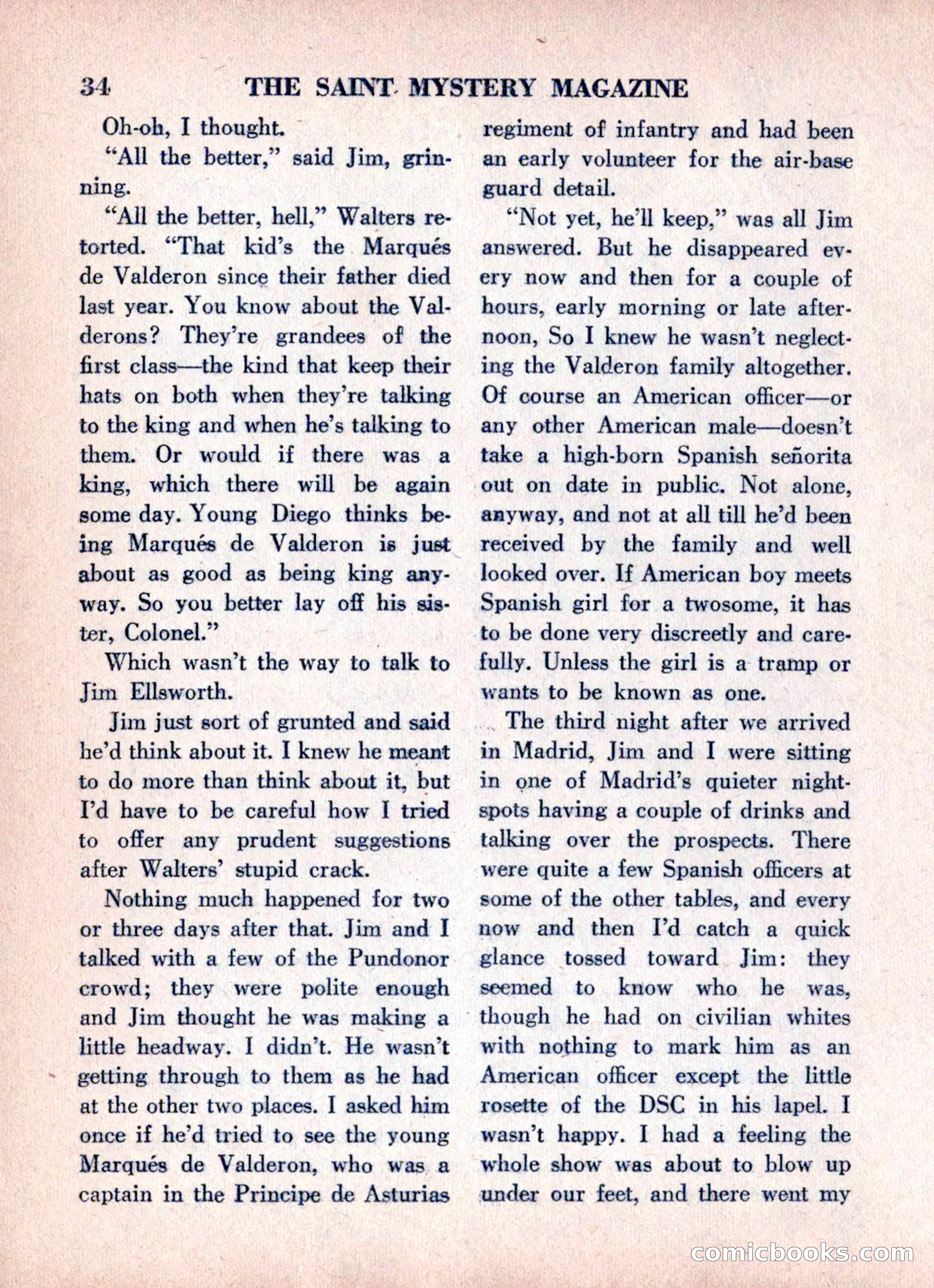 The Saint Mystery Magazine, June 1960 — page 36 of 132