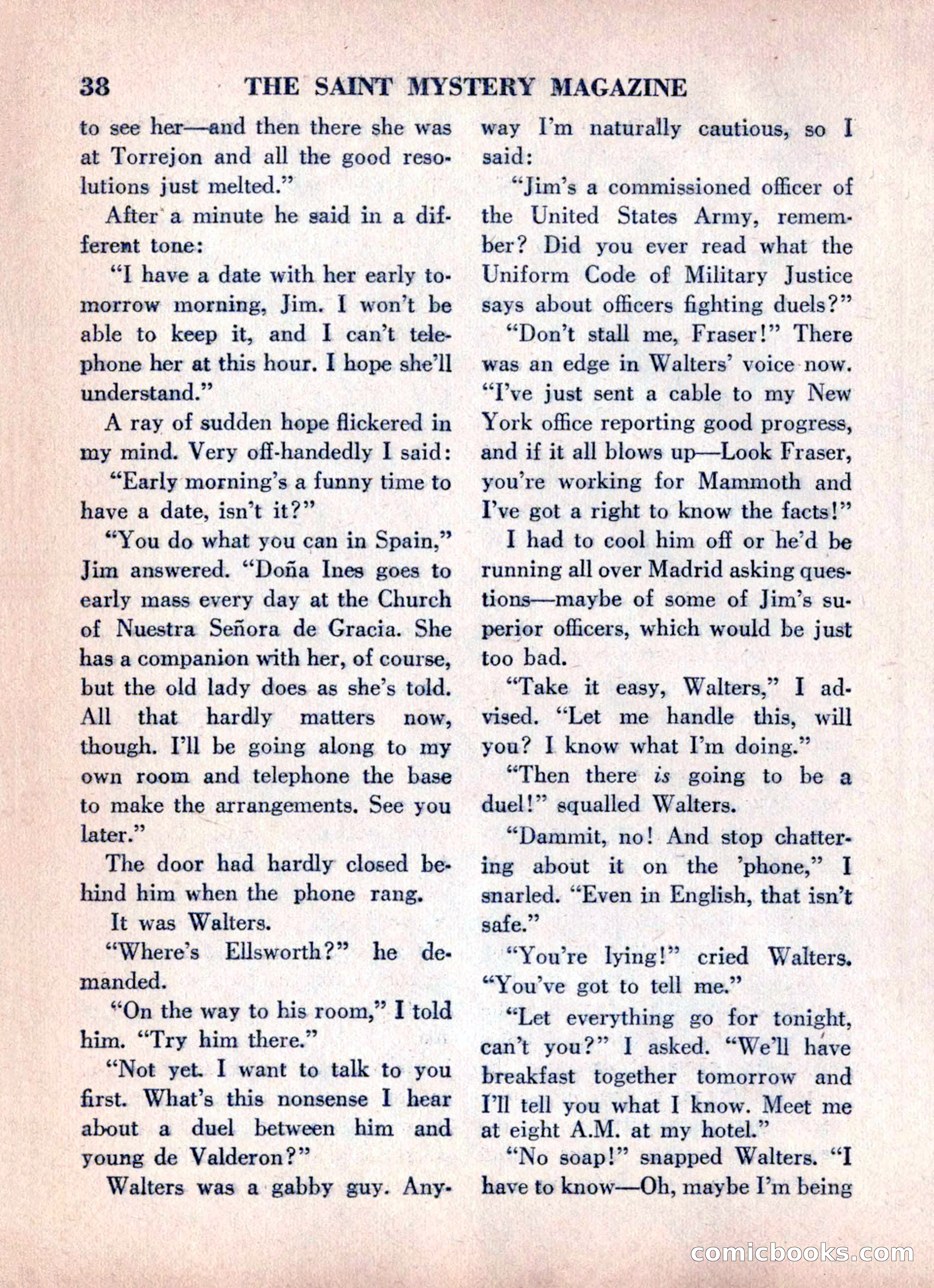 The Saint Mystery Magazine, June 1960 — page 40 of 132