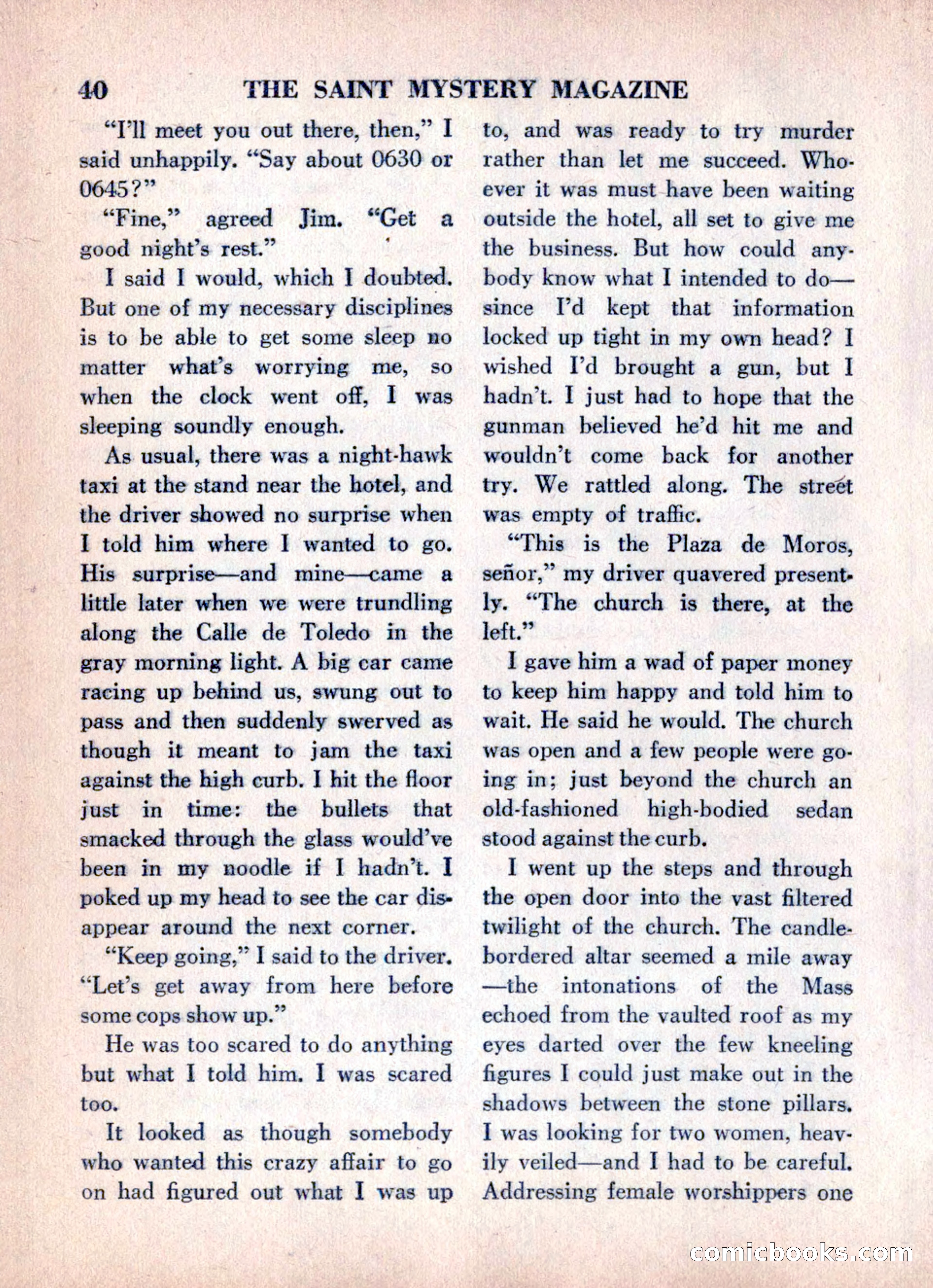 The Saint Mystery Magazine, June 1960 — page 42 of 132
