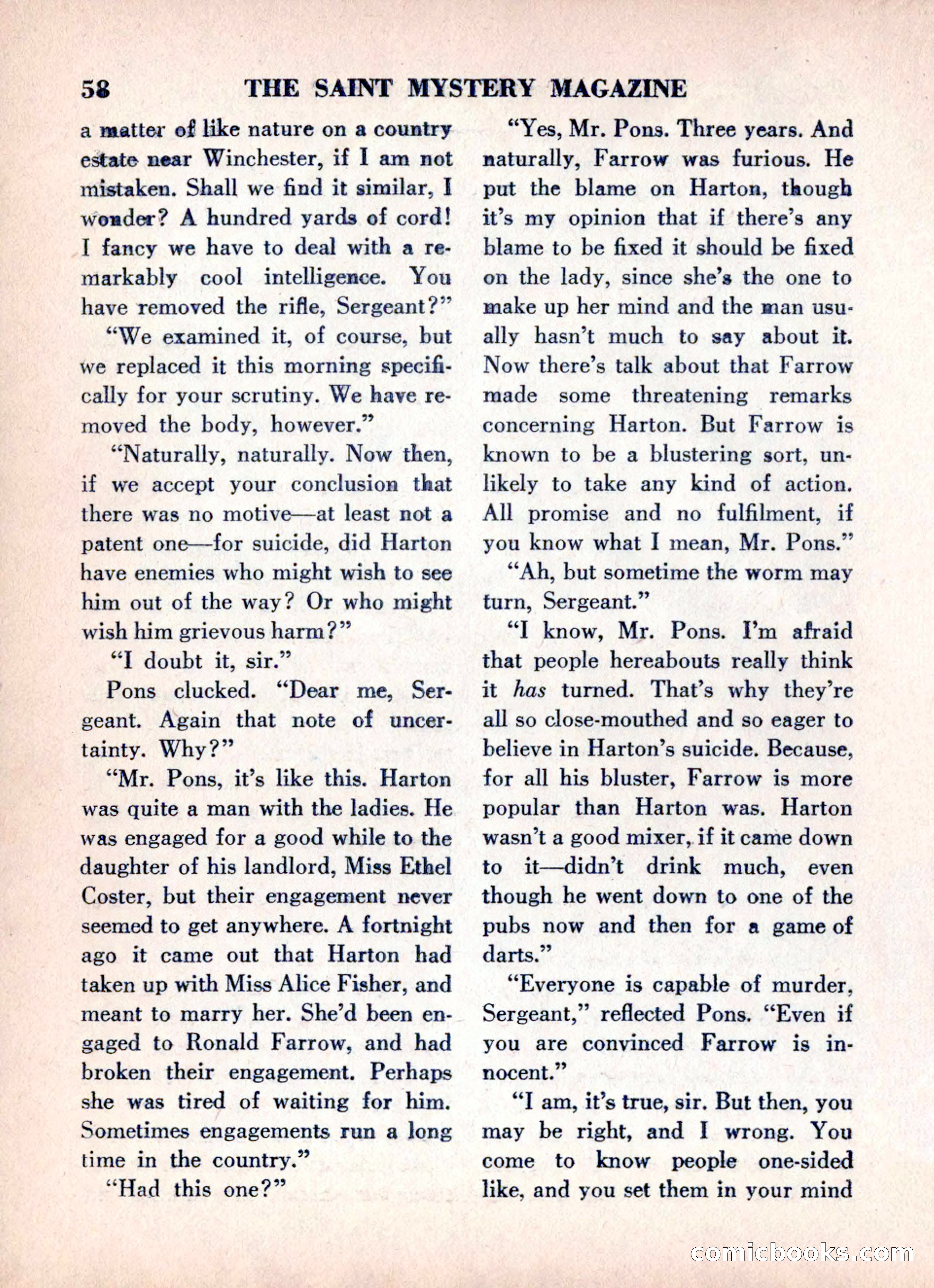 The Saint Mystery Magazine, June 1960 — page 60 of 132