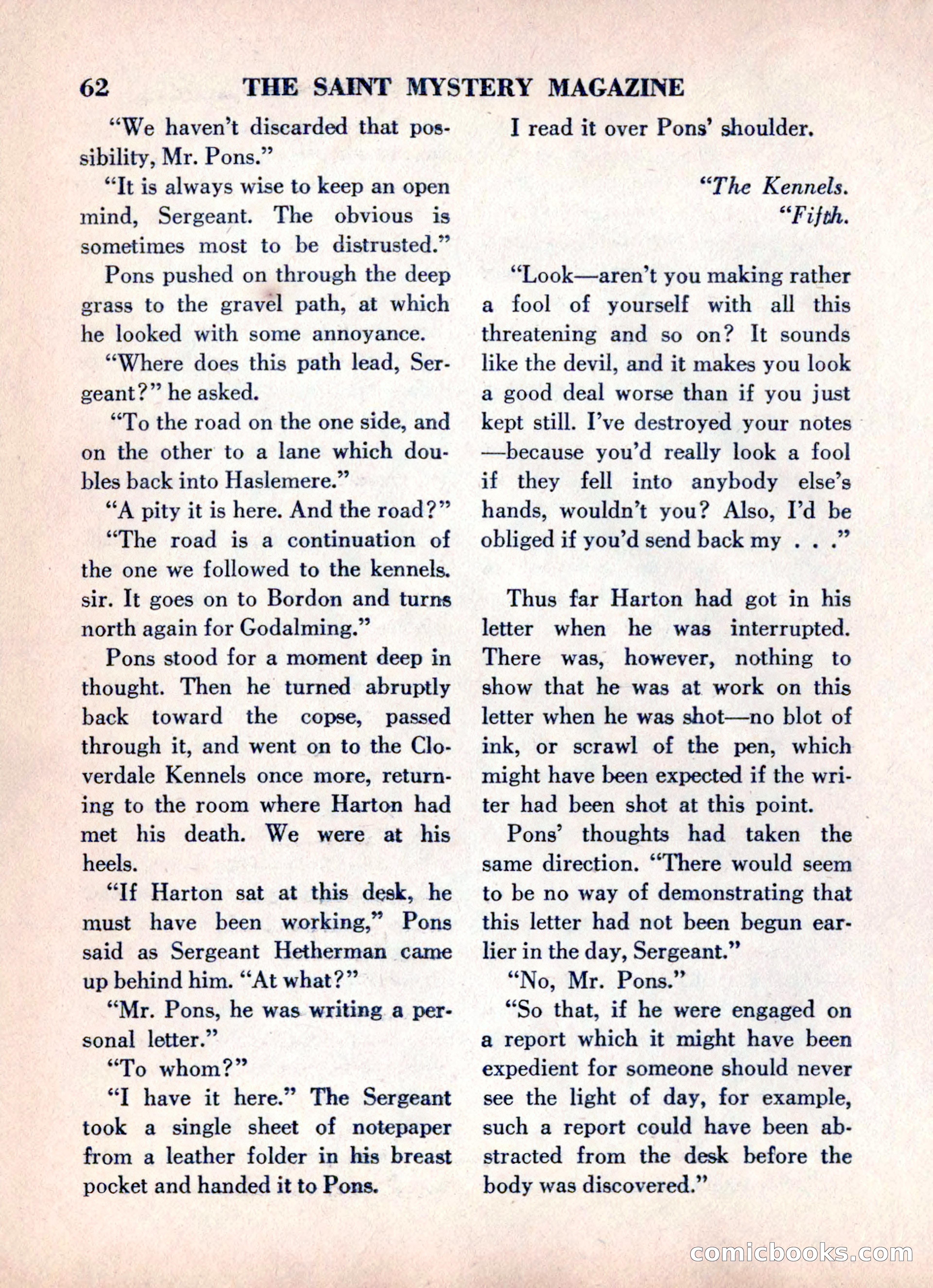 The Saint Mystery Magazine, June 1960 — page 64 of 132